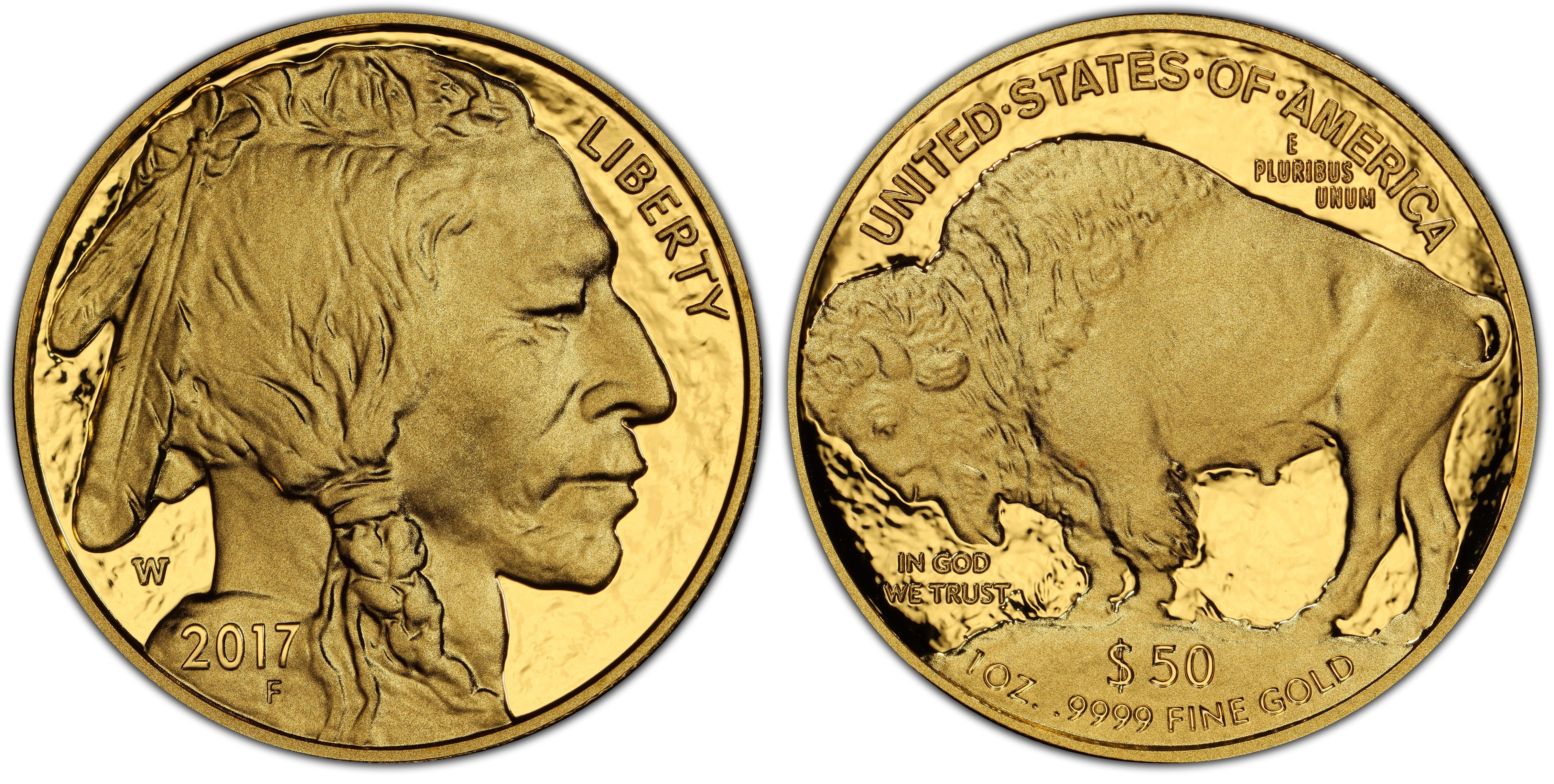 2017-W $50 American Buffalo .9999 Fine Gold, DCAM (Proof) Gold