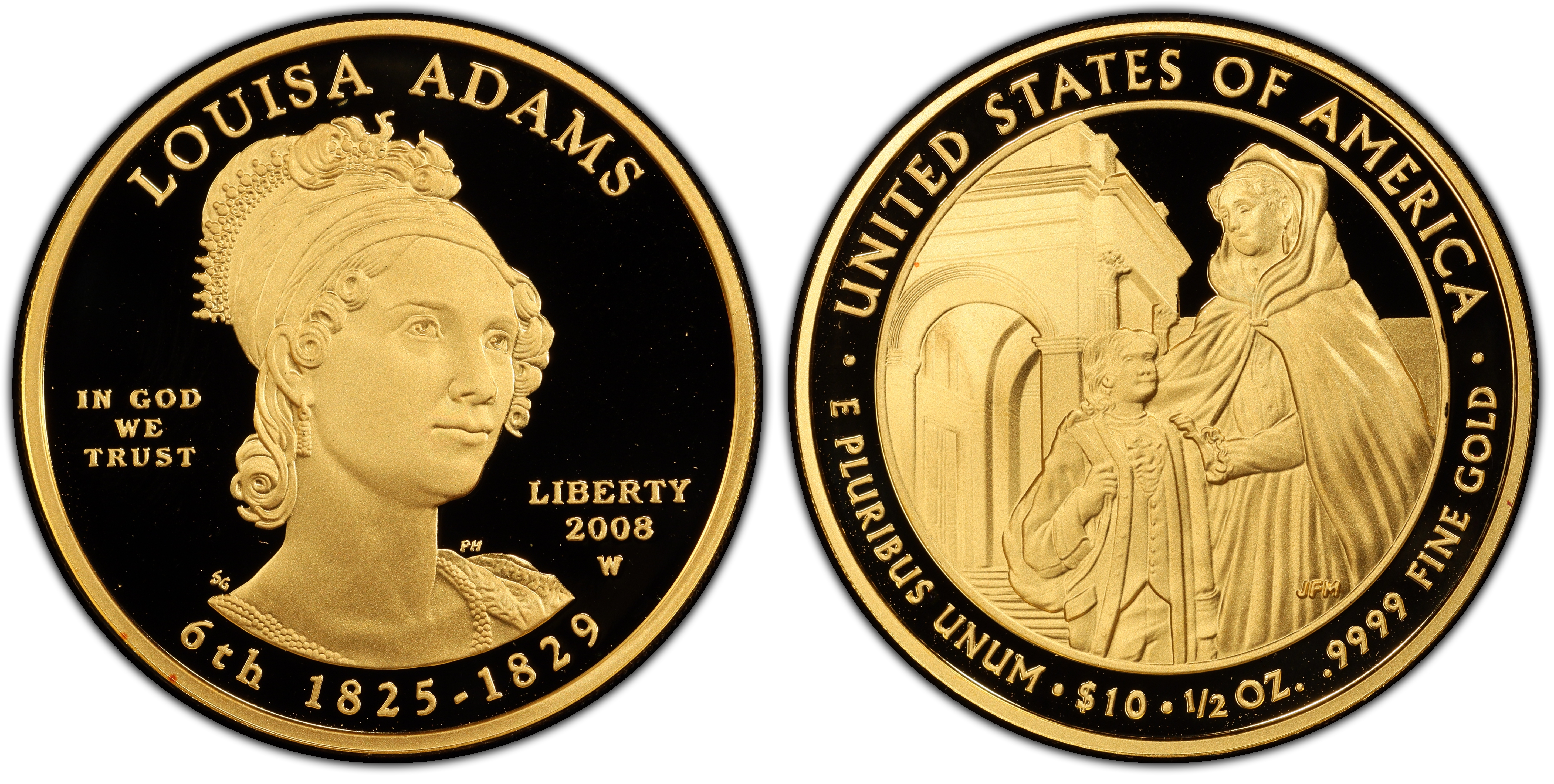 2008-W $10 Louisa Adams, DCAM (Proof) First Spouses - PCGS CoinFacts