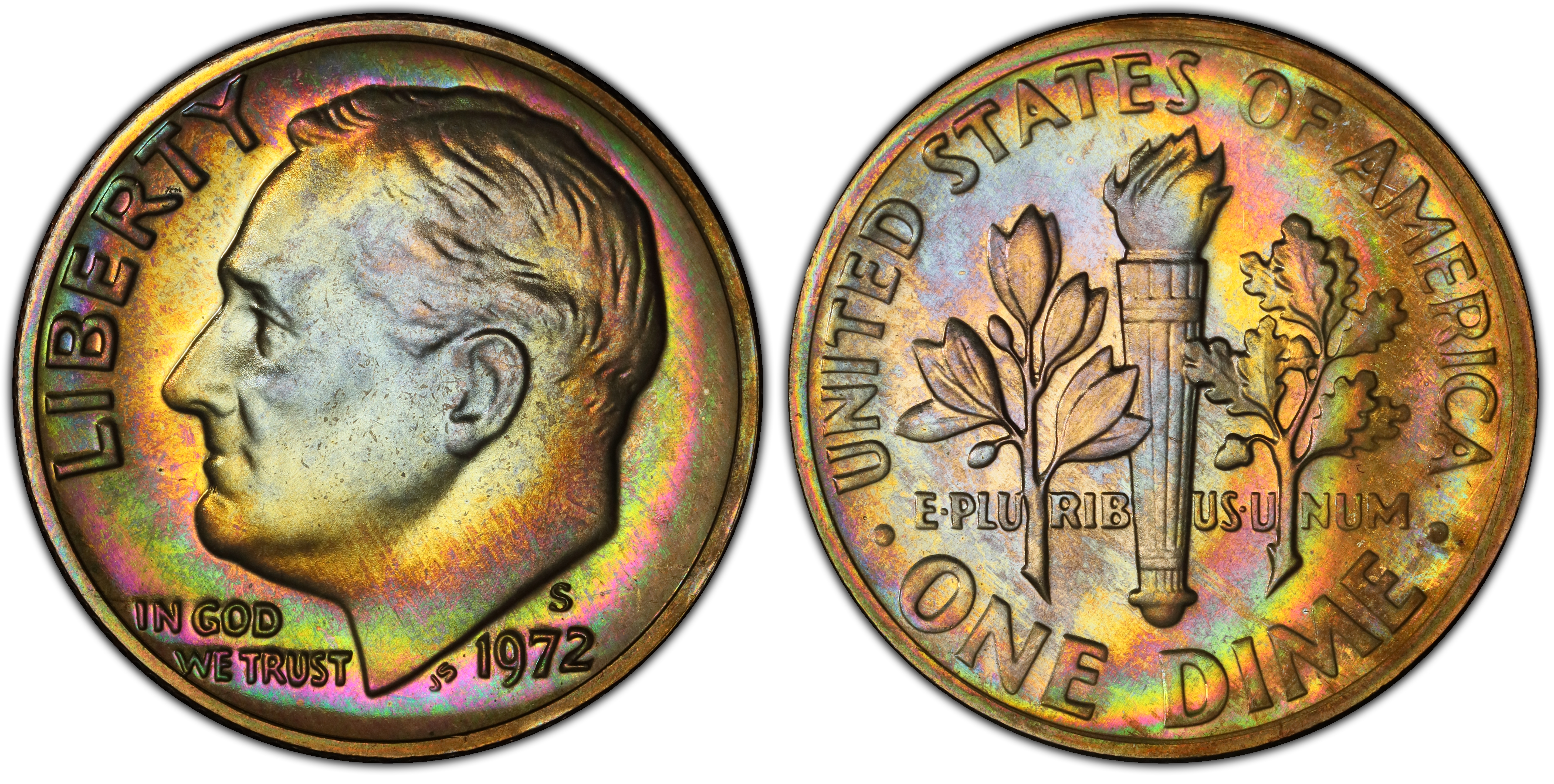 1972-S 10C (Proof) Roosevelt Dime - PCGS CoinFacts