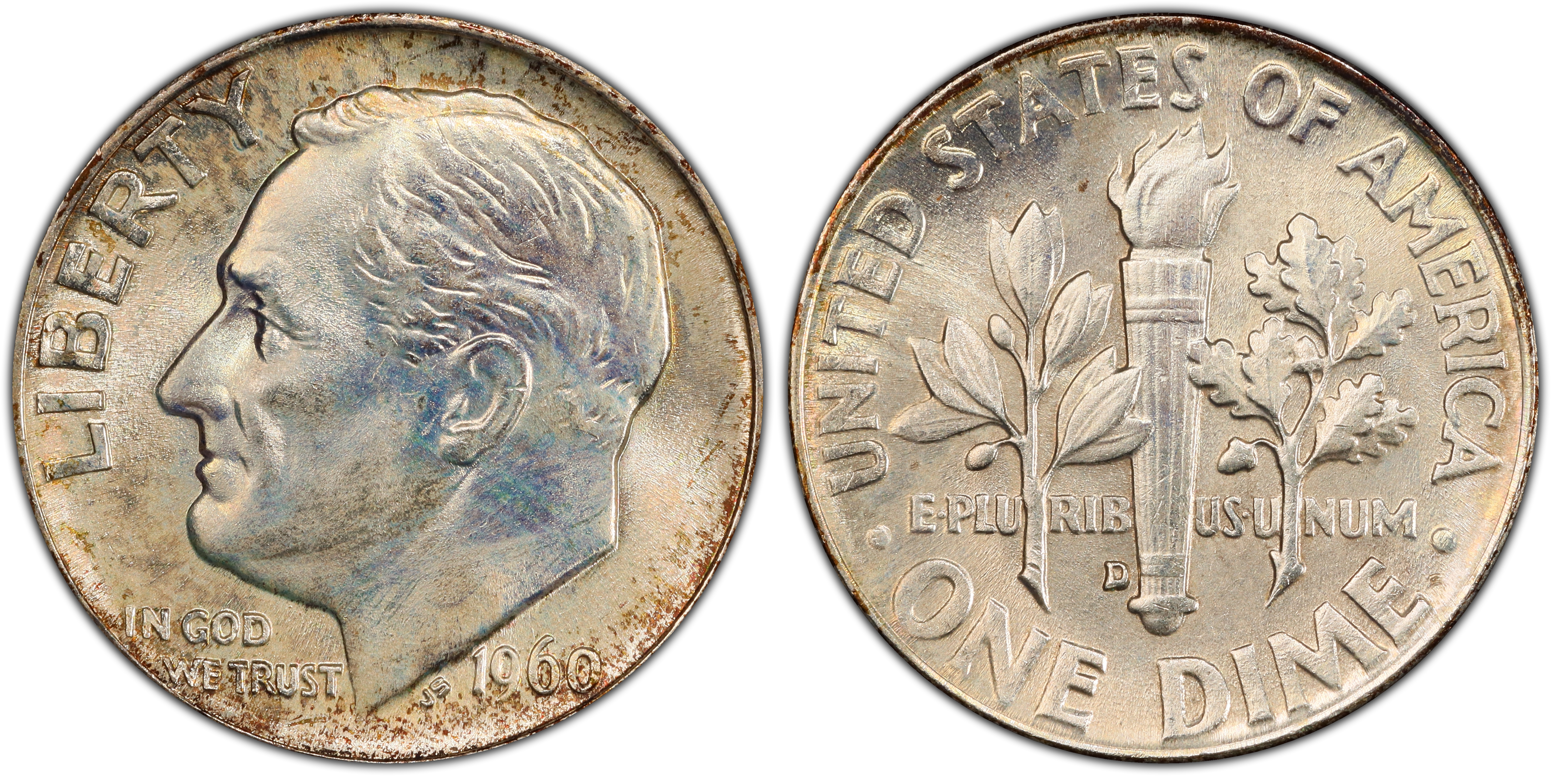 1960-D 10C (Regular Strike) Roosevelt Dime - PCGS CoinFacts