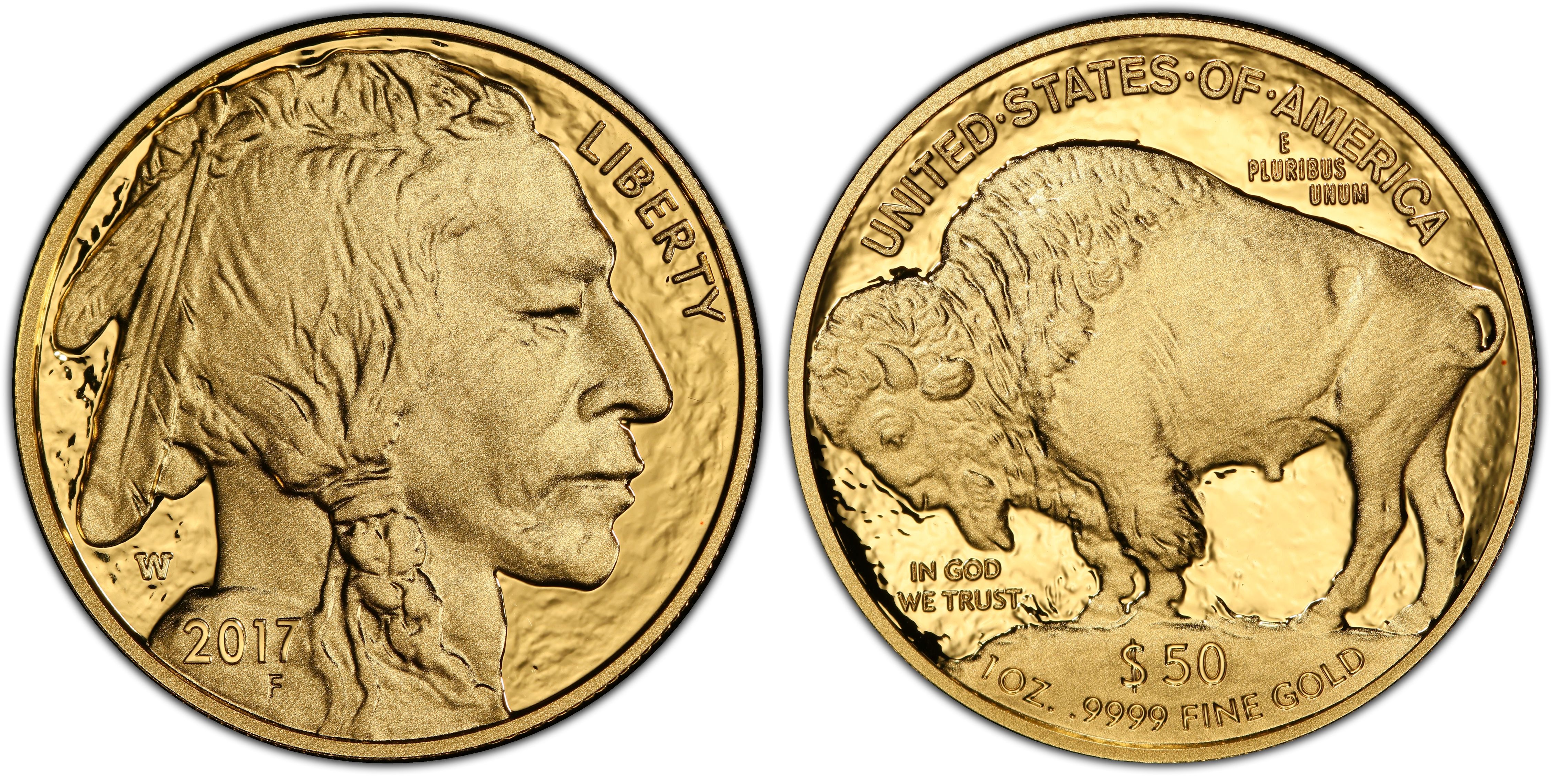 2017-W $50 American Buffalo .9999 Fine Gold, DCAM (Proof) Gold