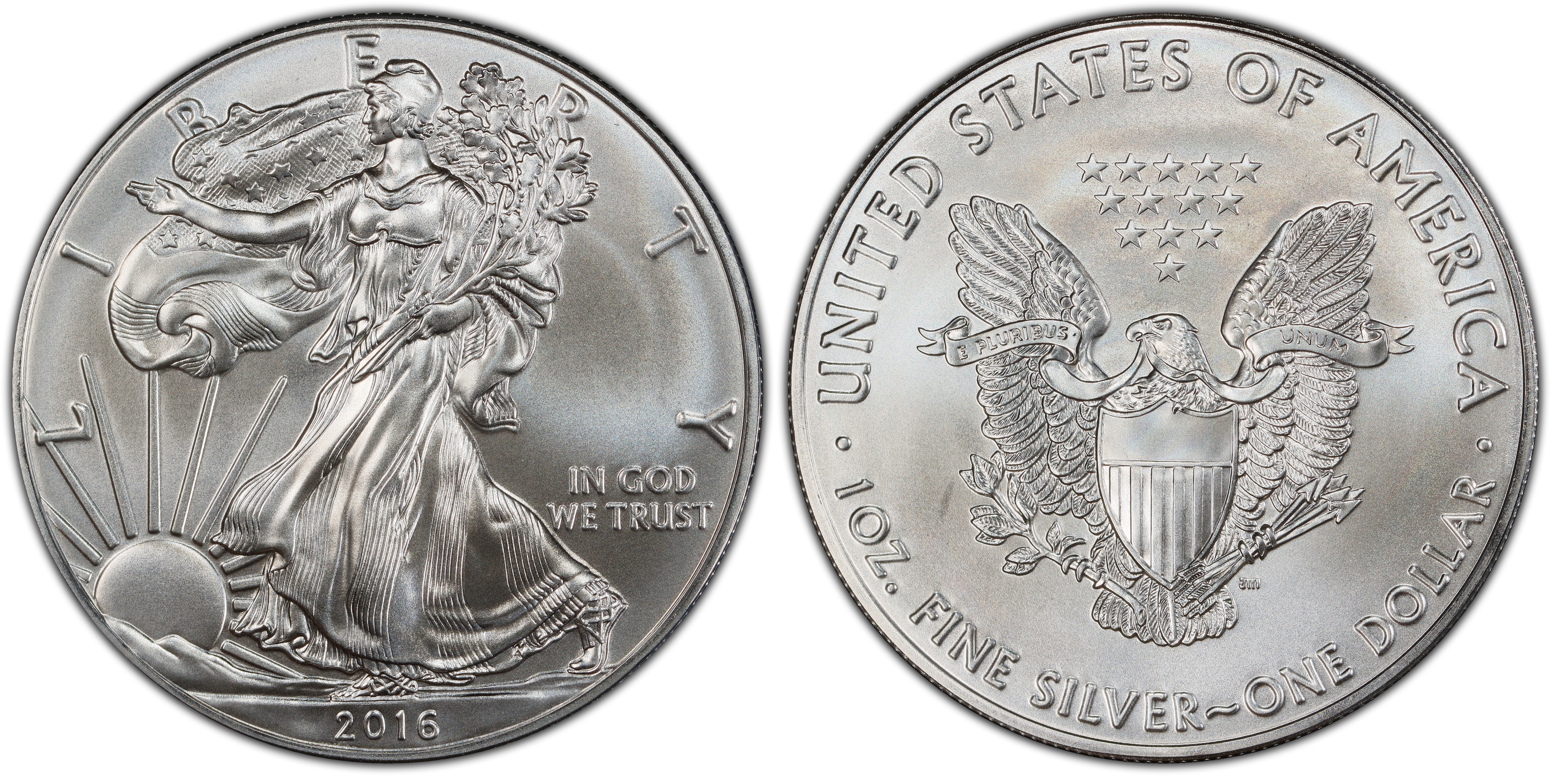 2016 $1 Silver Eagle 30th Anniversary (Regular Strike) Silver