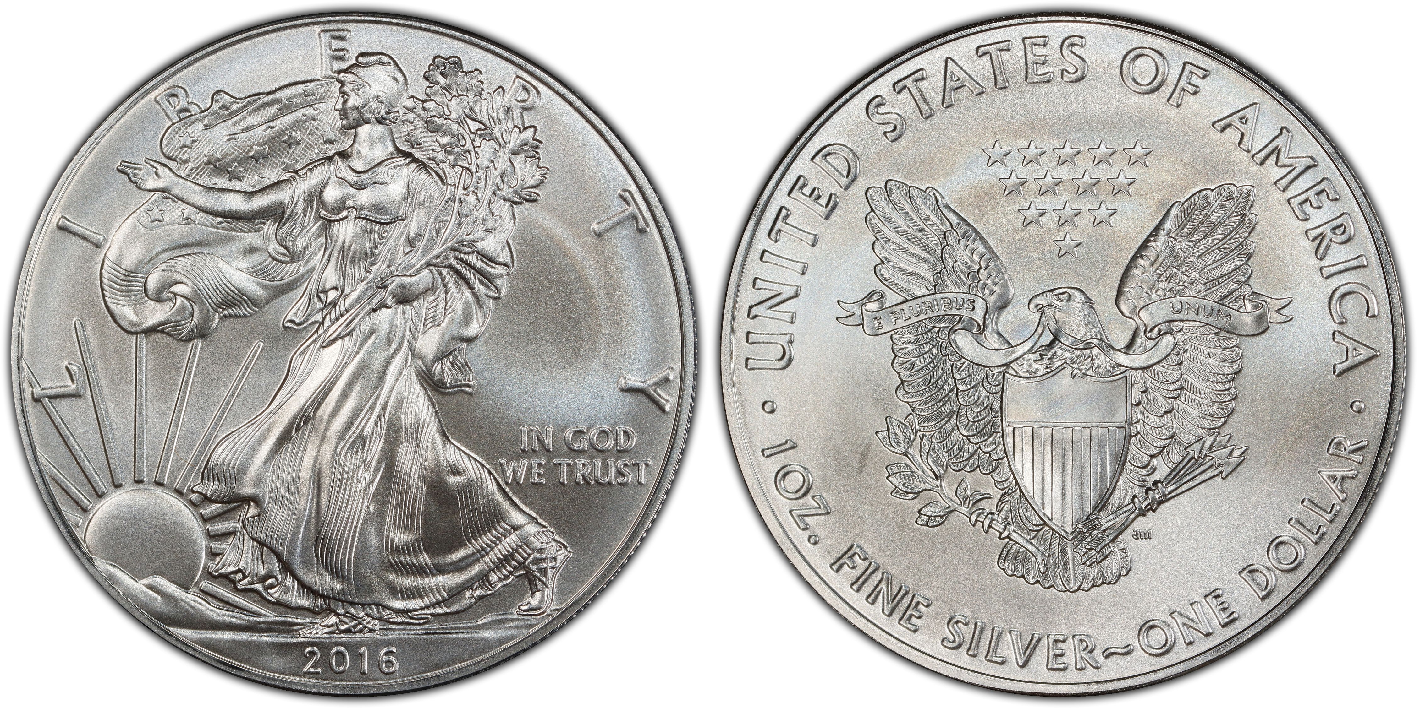 2016 $1 Silver Eagle 30th Anniversary (Regular Strike) Silver