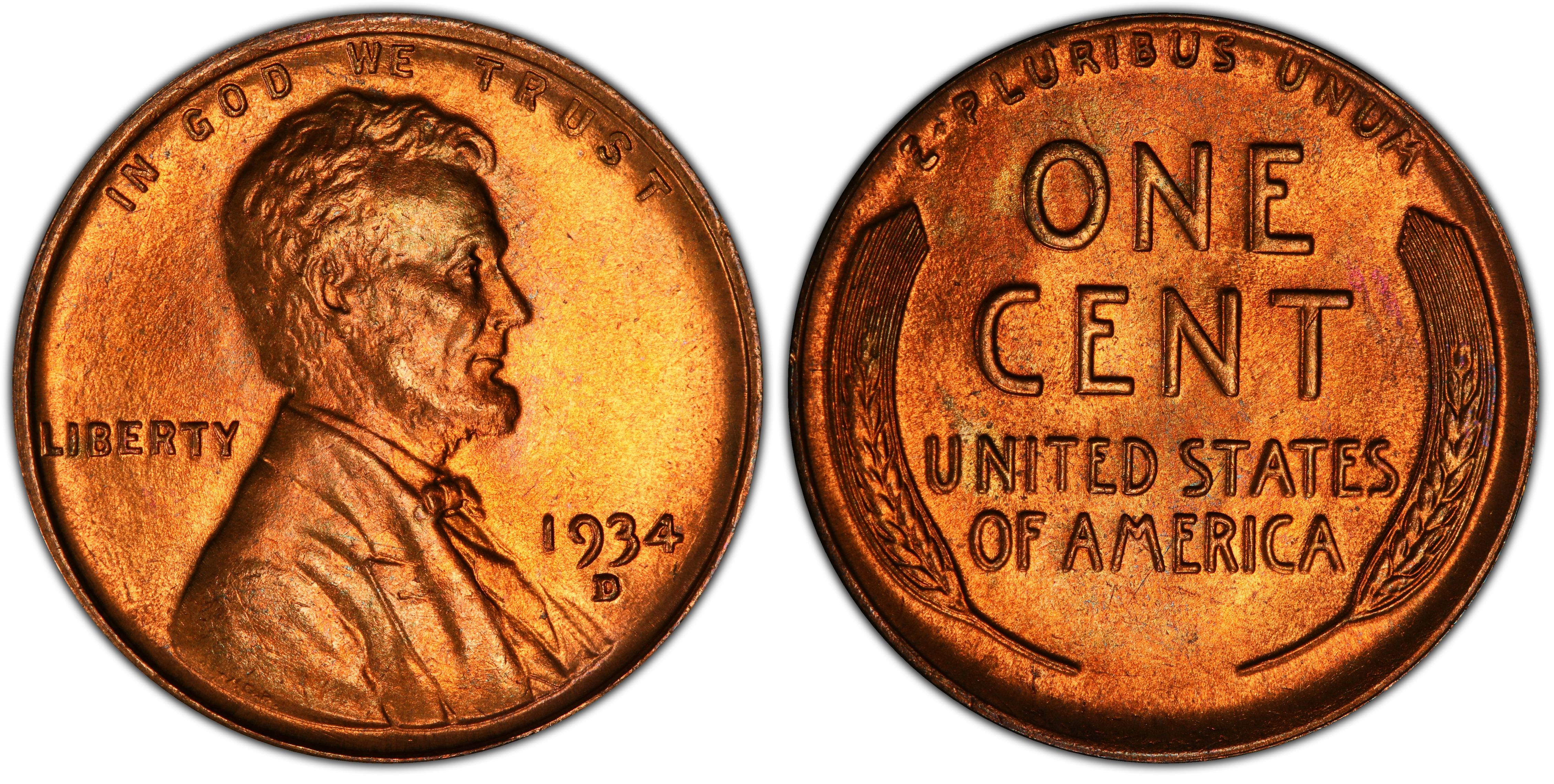 EF Details about   1934-D Lincoln Cent Uncertified 