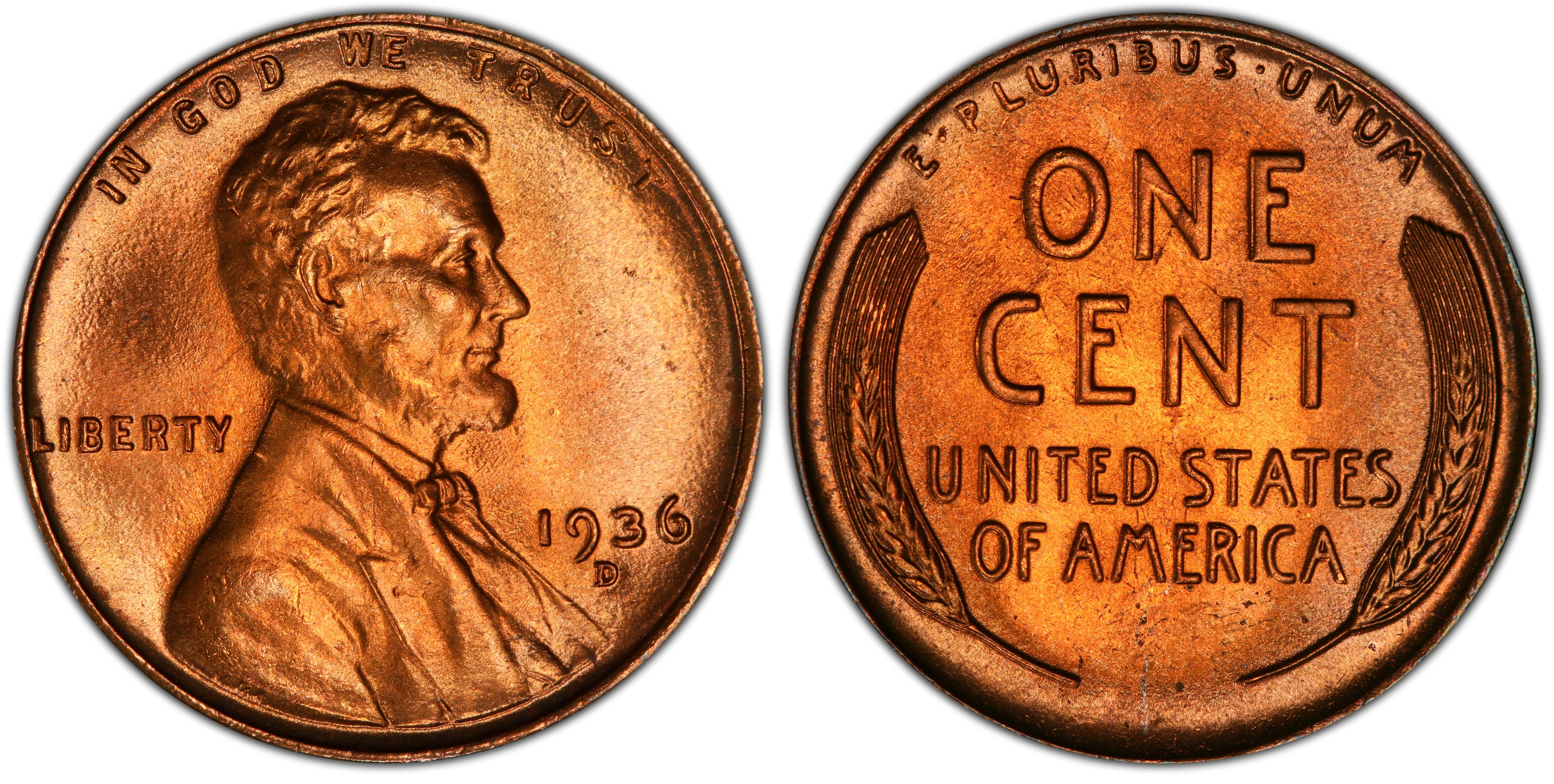1936-D Lincoln Wheat Cent in Fine F / FN Condition ~ $20 ORDERS SHIP FREE! 