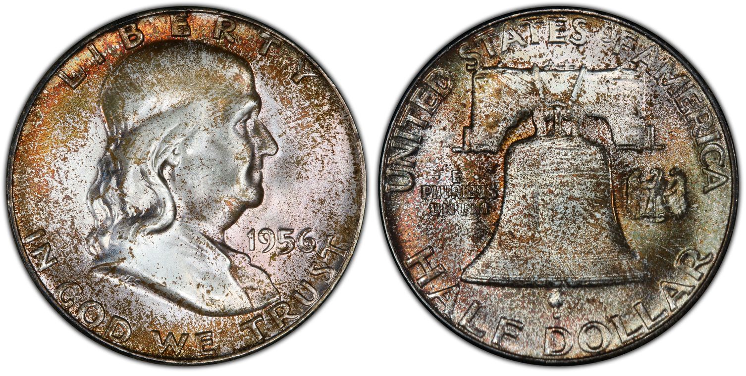 Details about   1956 50C Franklin Silver Half Dollar BU 