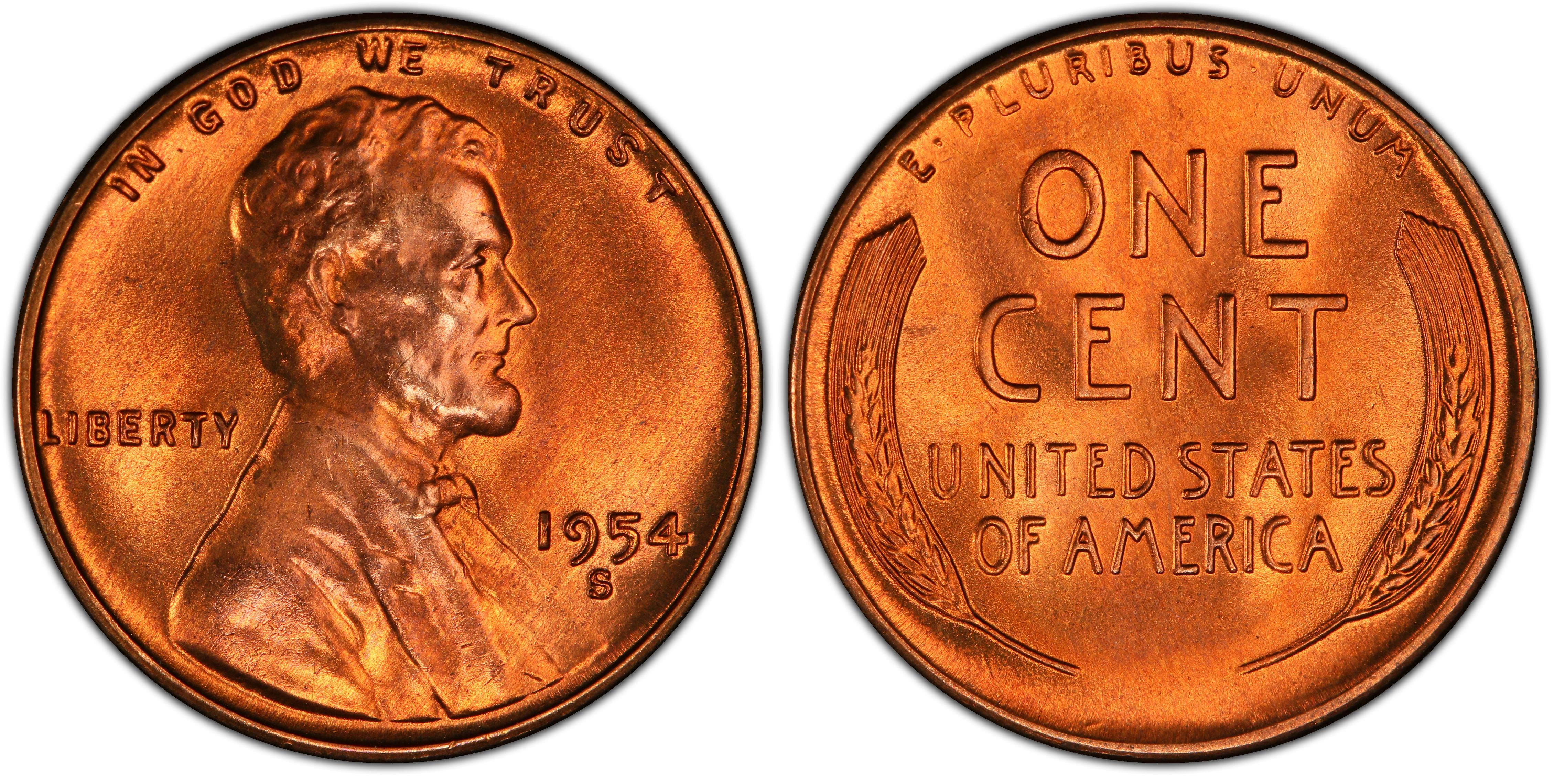 Details.. Details about   1954-S 1C RD Lincoln Cent Gem  Brilliant UNCIRCULATED  Cent MS 