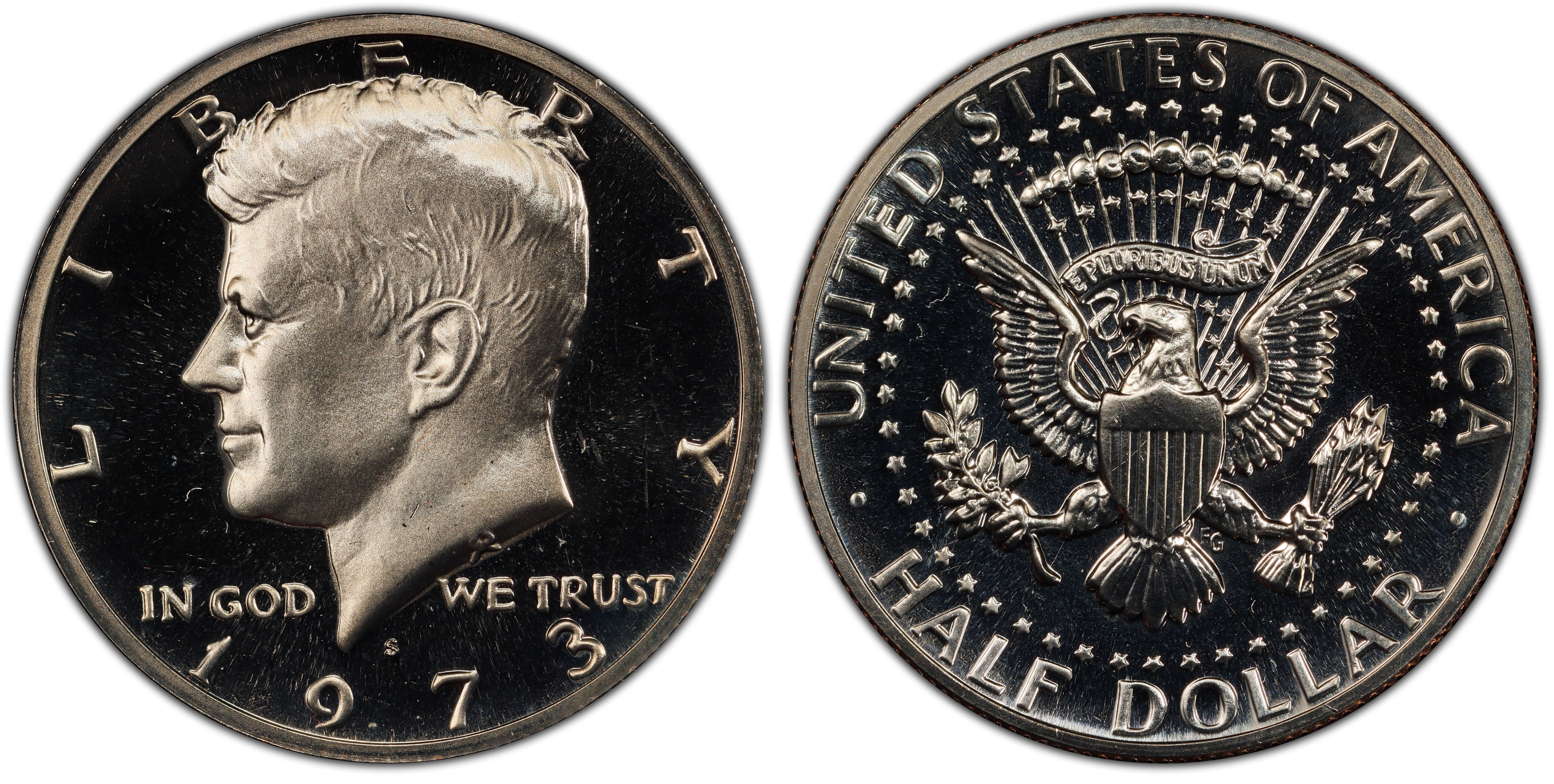 1973 S 50C Proof Kennedy Half Dollar PCGS CoinFacts