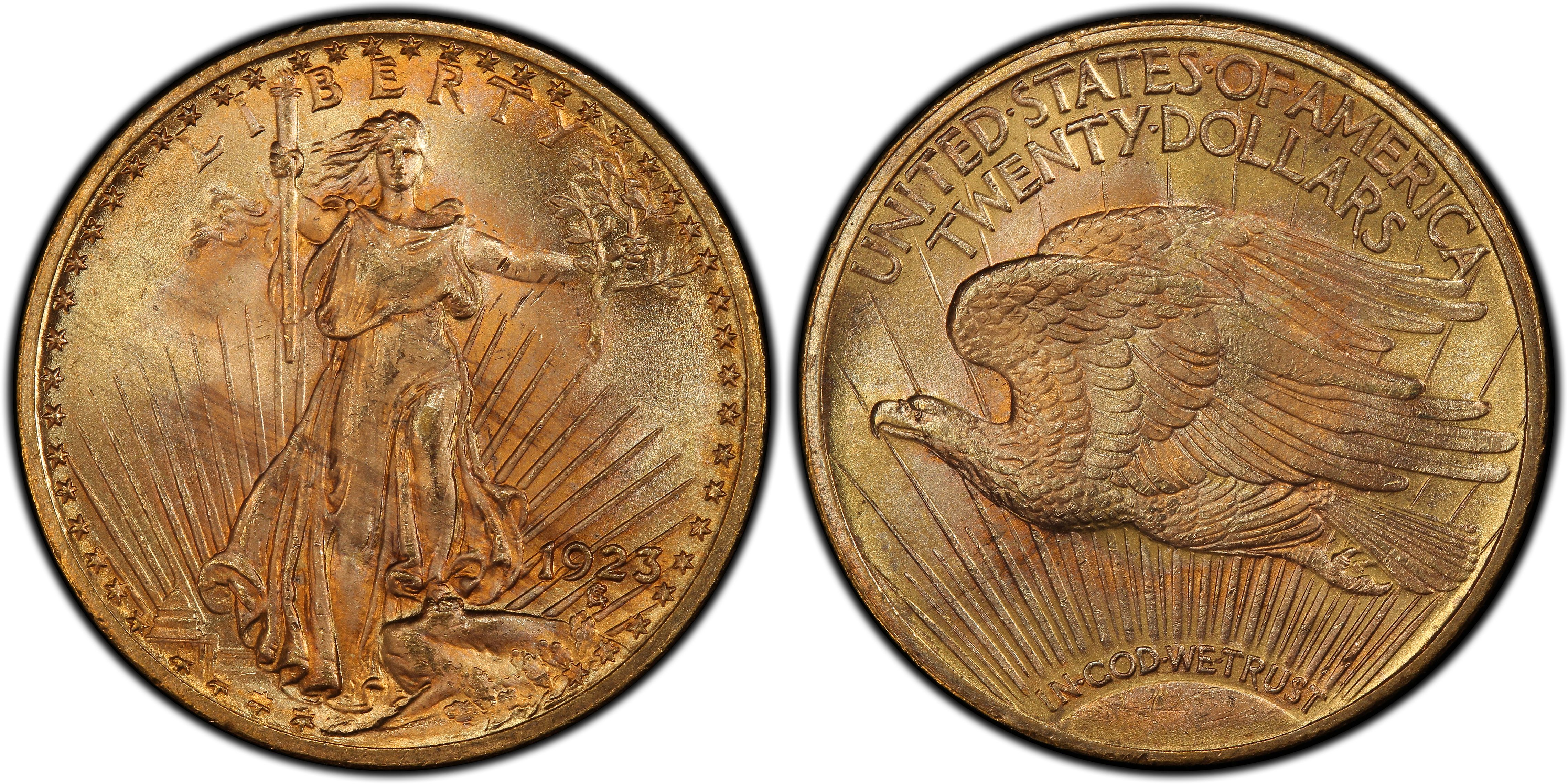 1923 $20 (Regular Strike) St. Gaudens $20 - PCGS CoinFacts