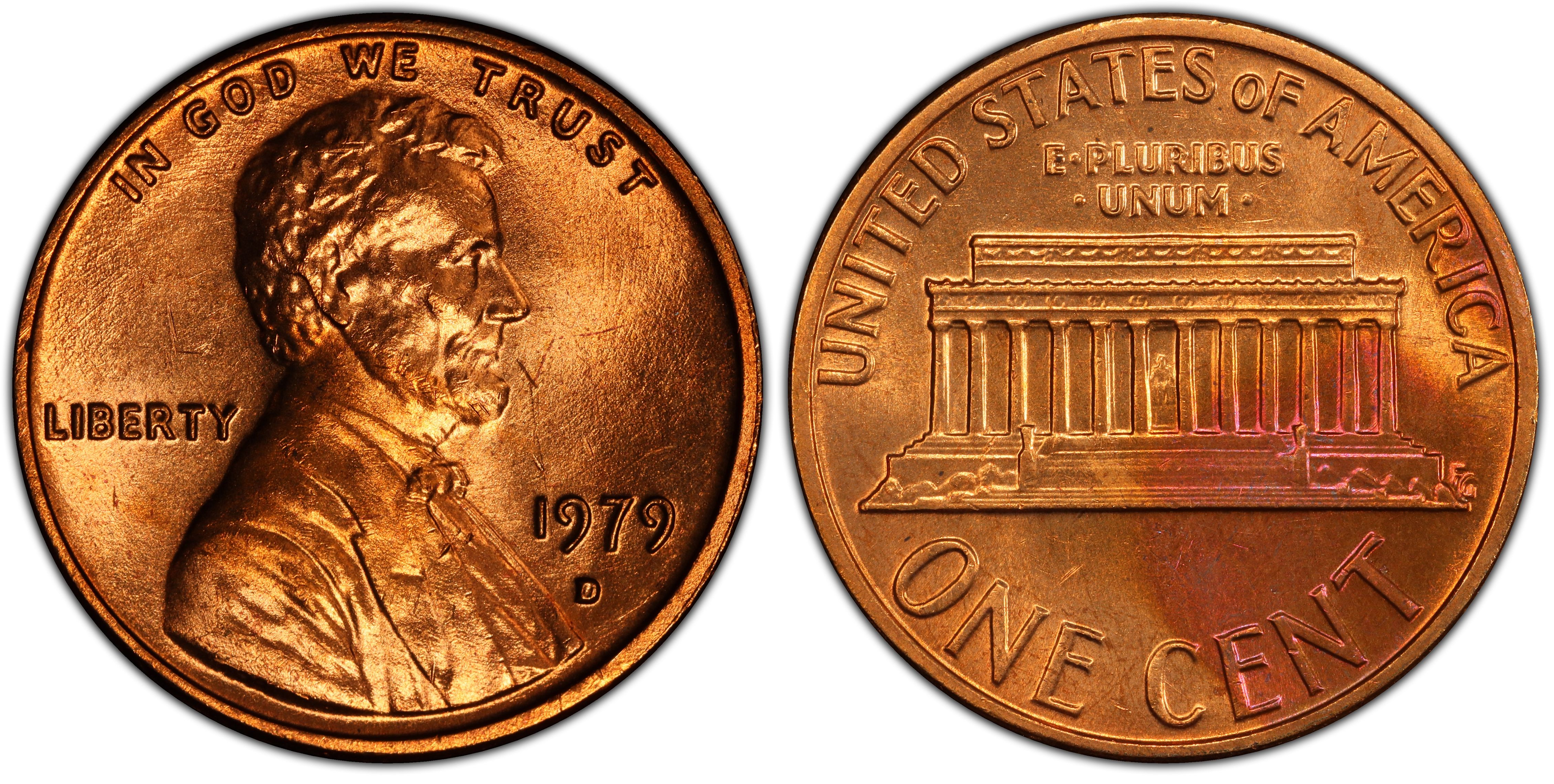 Images of Lincoln Cent (Modern) 1979-D 1C, RD - PCGS CoinFacts