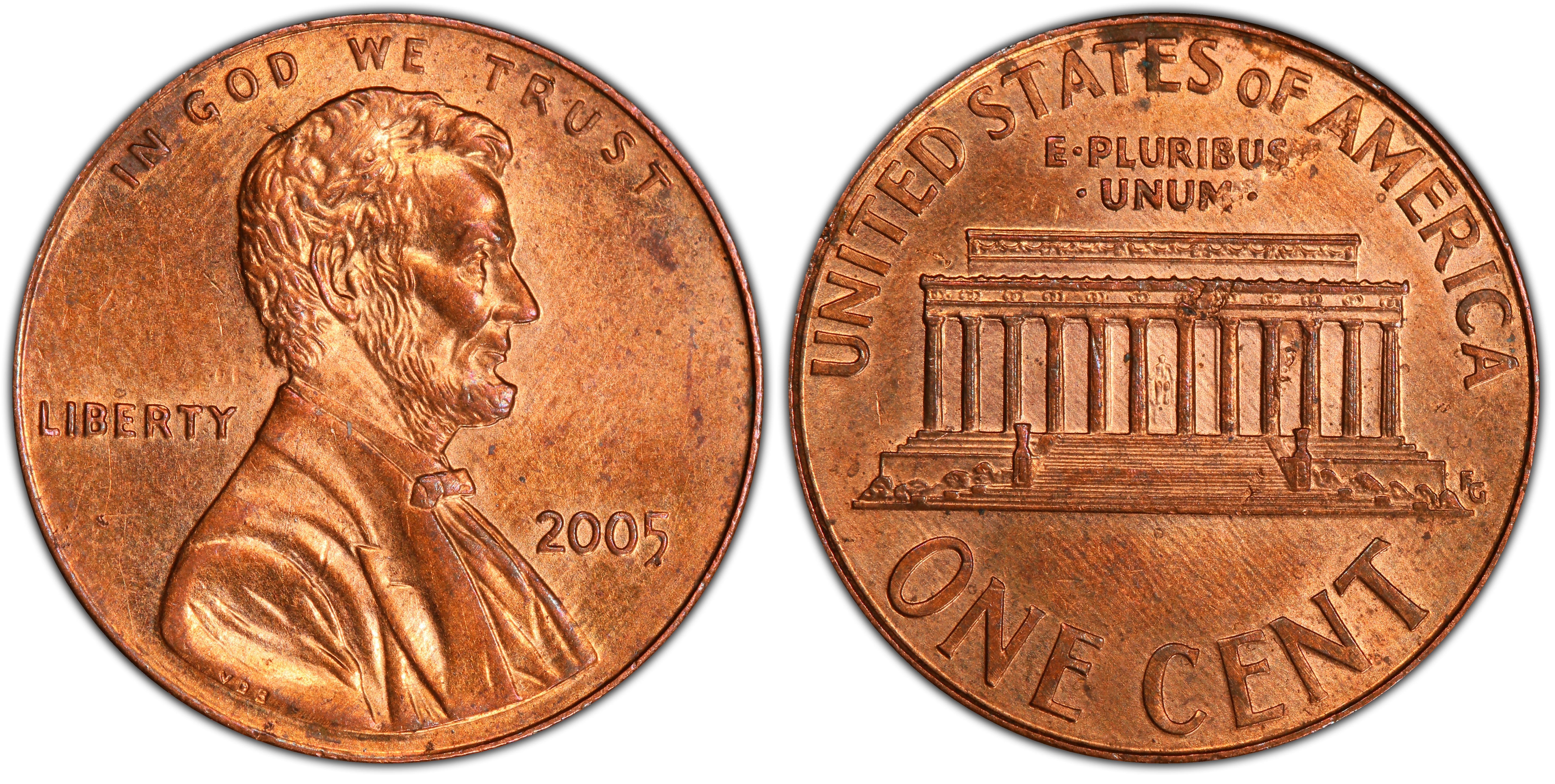 2005 1C, BN (Regular Strike) Lincoln Cent (Modern) PCGS CoinFacts