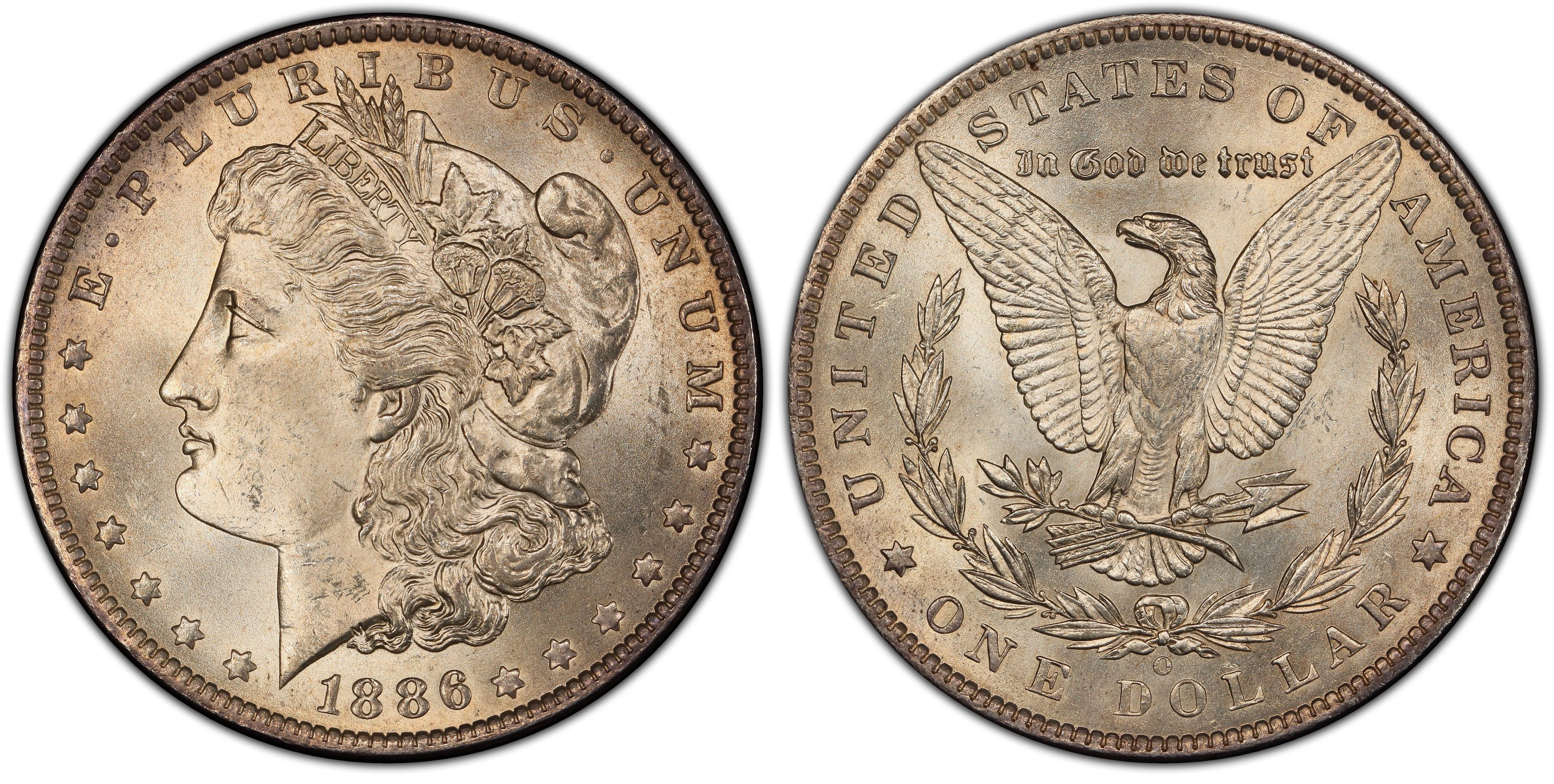 1886 O Morgan Silver Dollar $1 Very Fine 