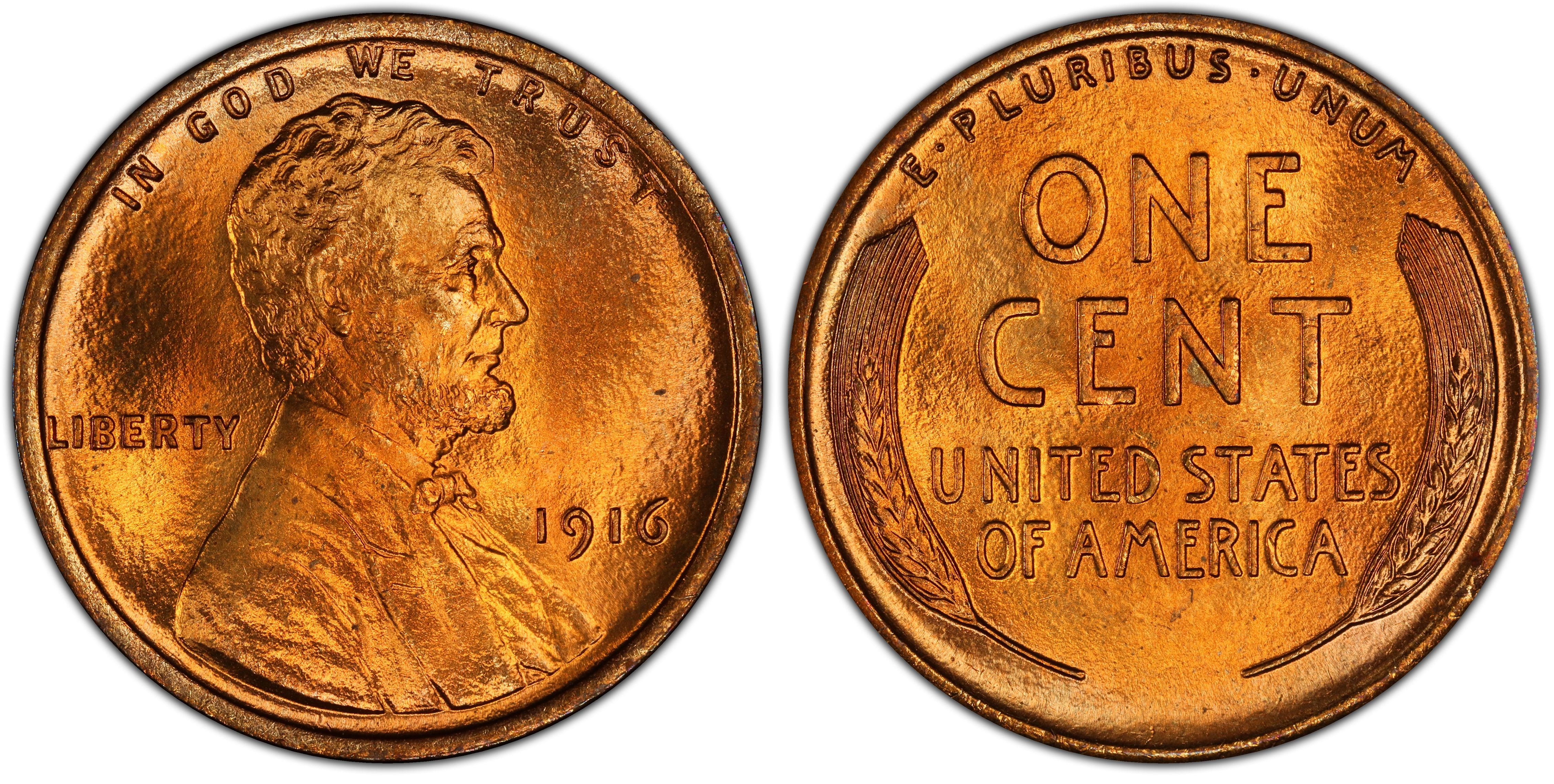 1916-P  Lincoln Wheat Cent in VF 
