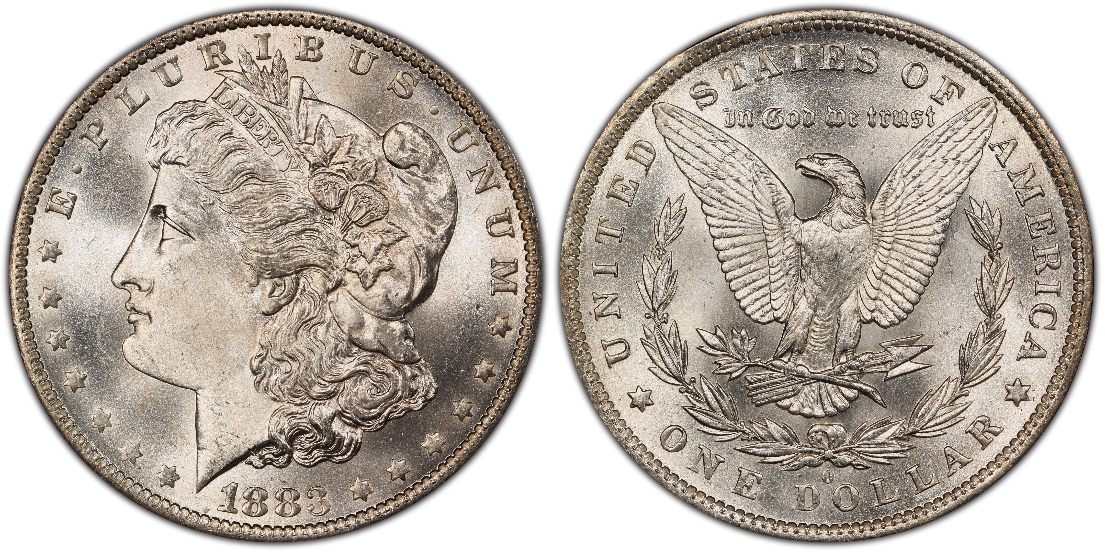 1883-O $1 VAM 36A Partial E Rev (Regular Strike) Morgan Dollar