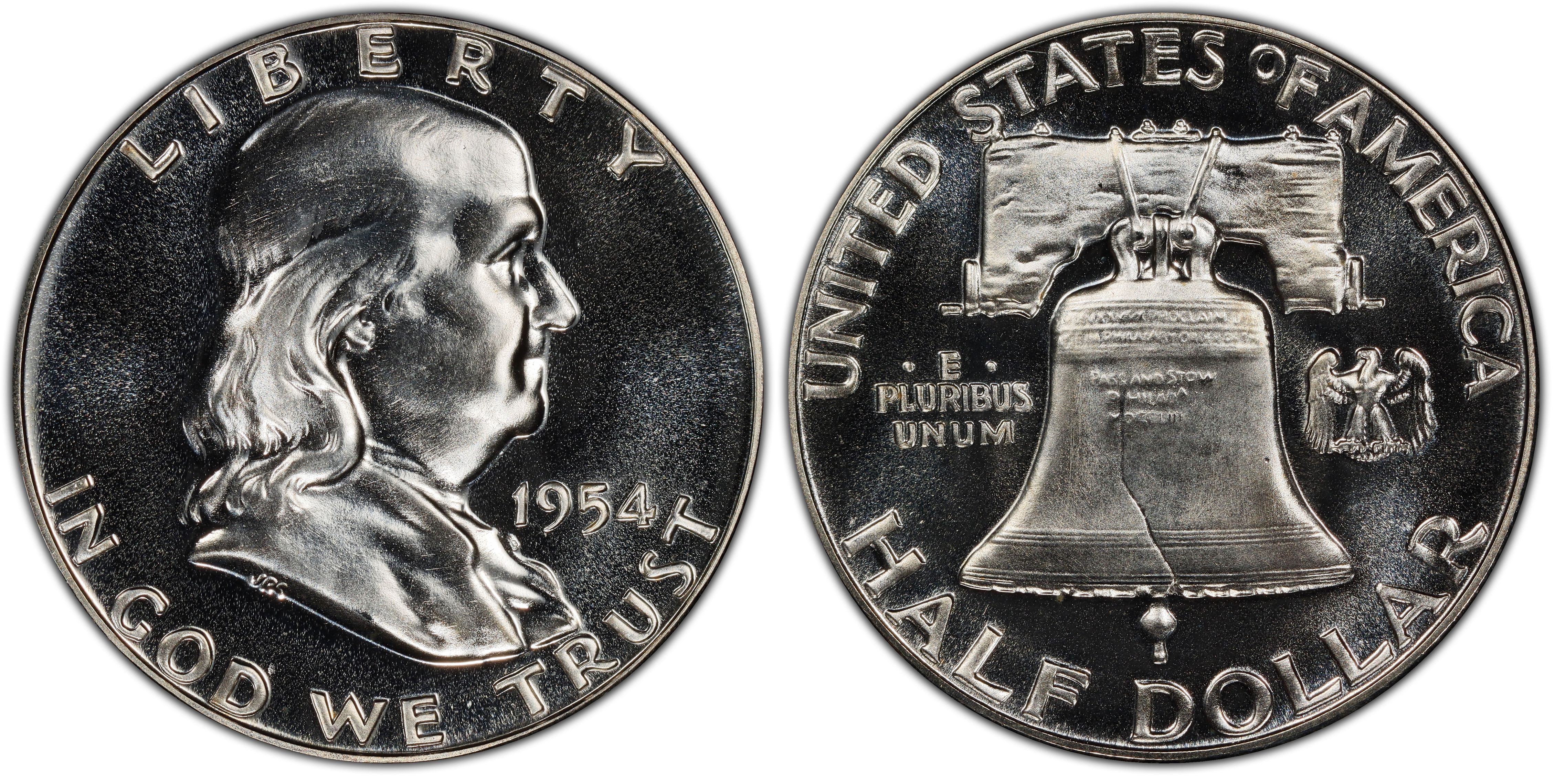 1954 50C (Proof) Franklin Half Dollar - PCGS CoinFacts