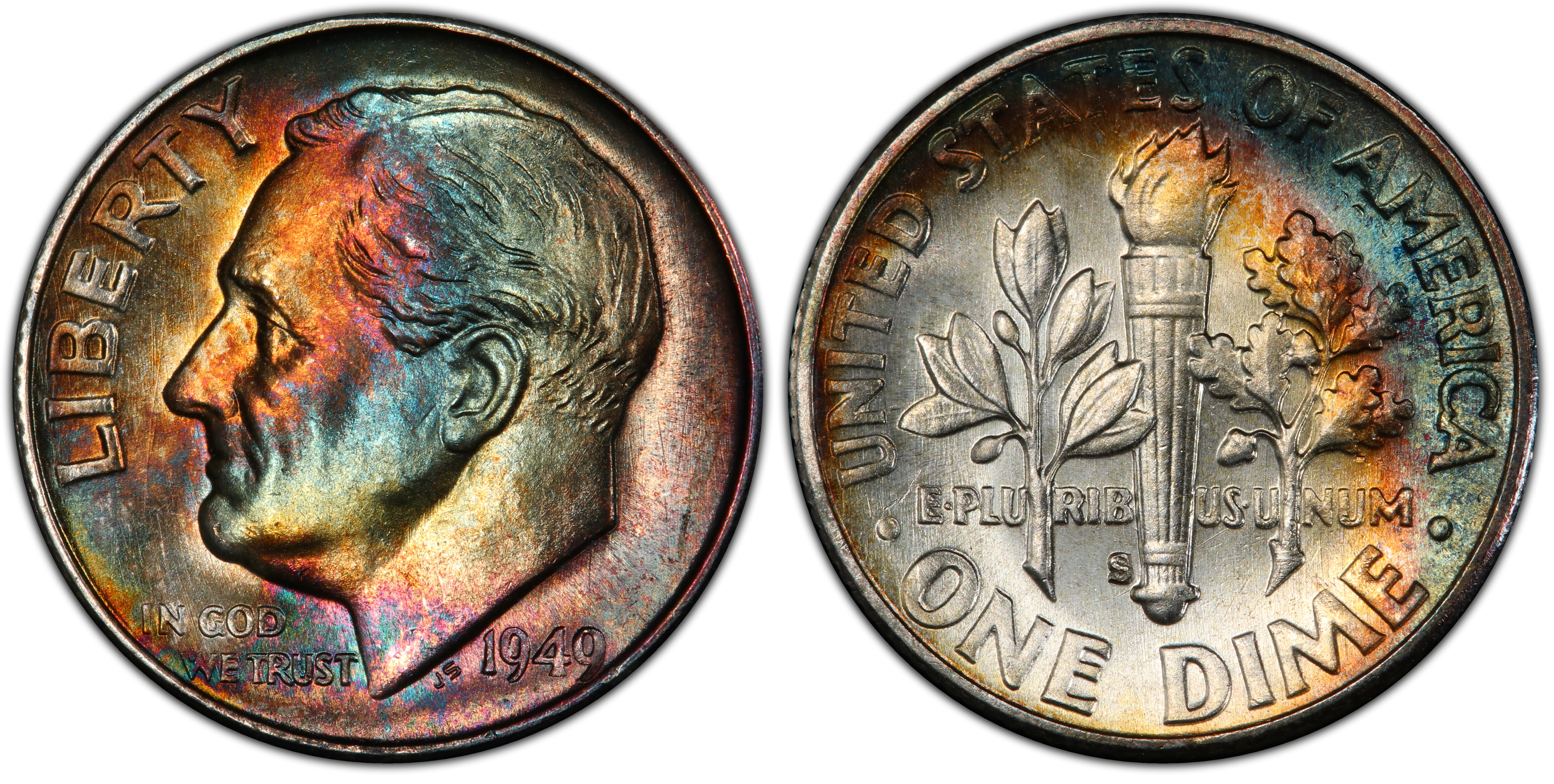 1949-S 10C, FB (Regular Strike) Roosevelt Dime - PCGS CoinFacts