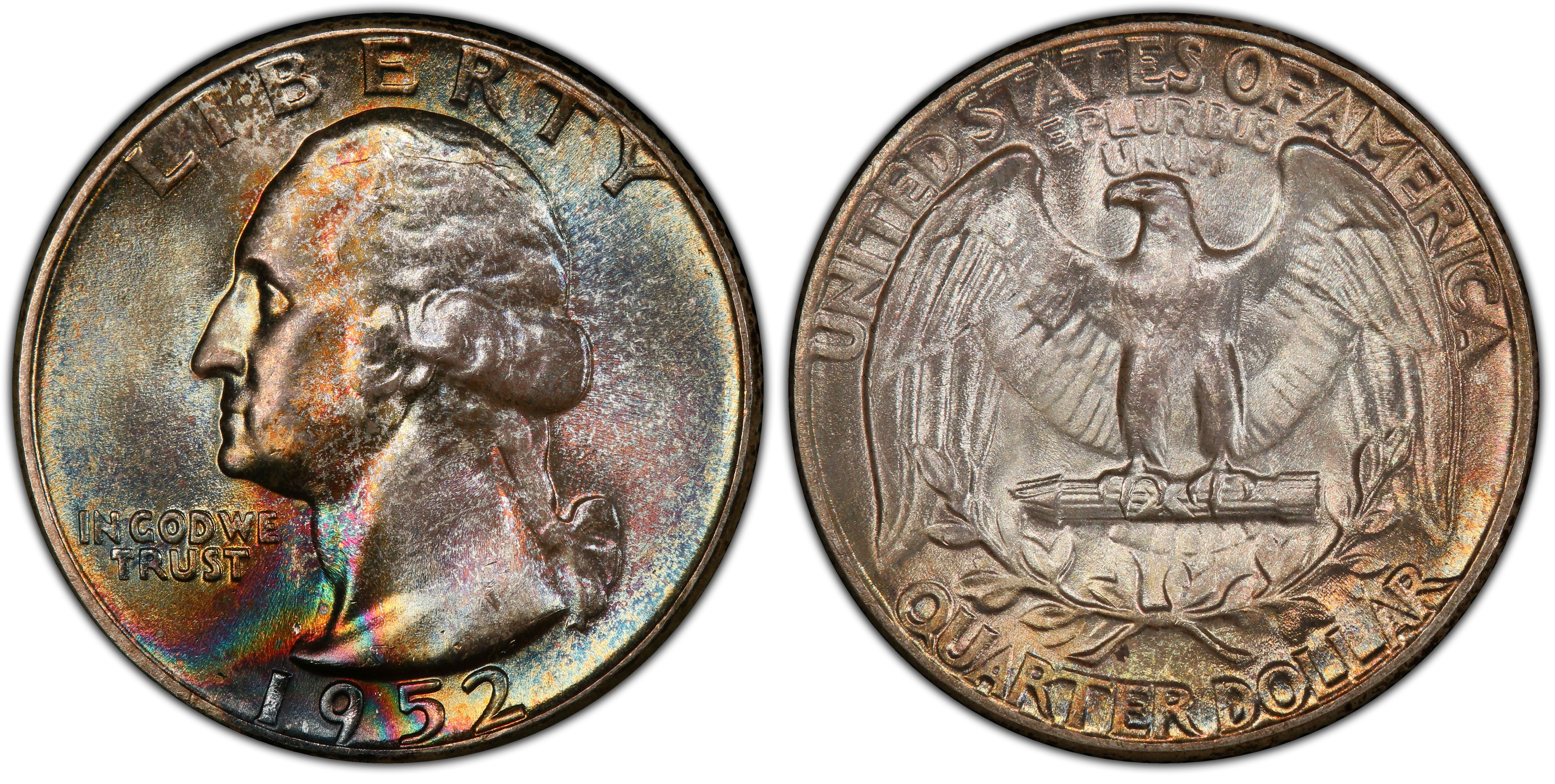 1952 25C Washington Silver Quarter  BU 