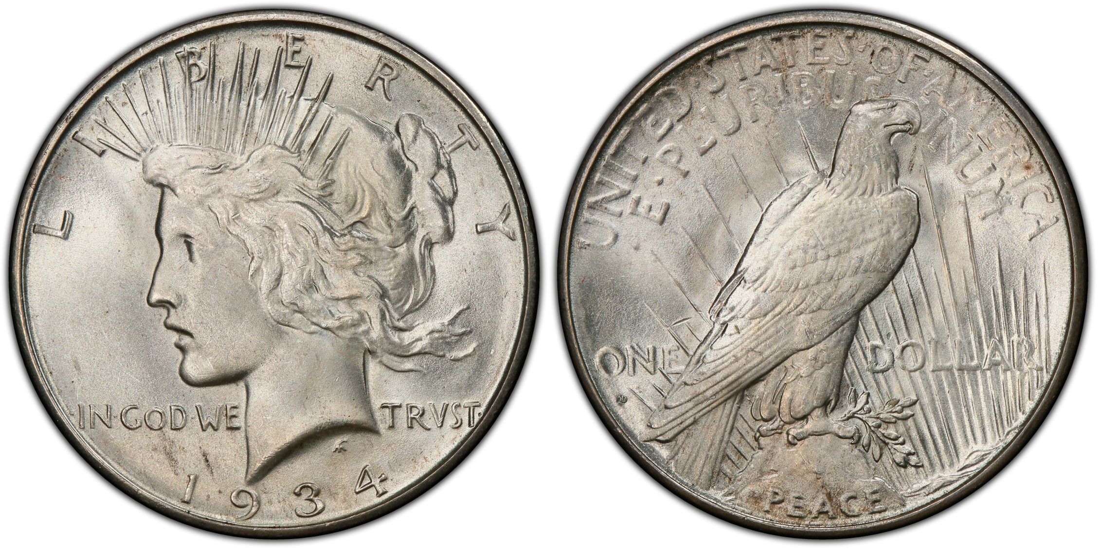 1934-D $1 (Regular Strike) Peace Dollar - PCGS CoinFacts