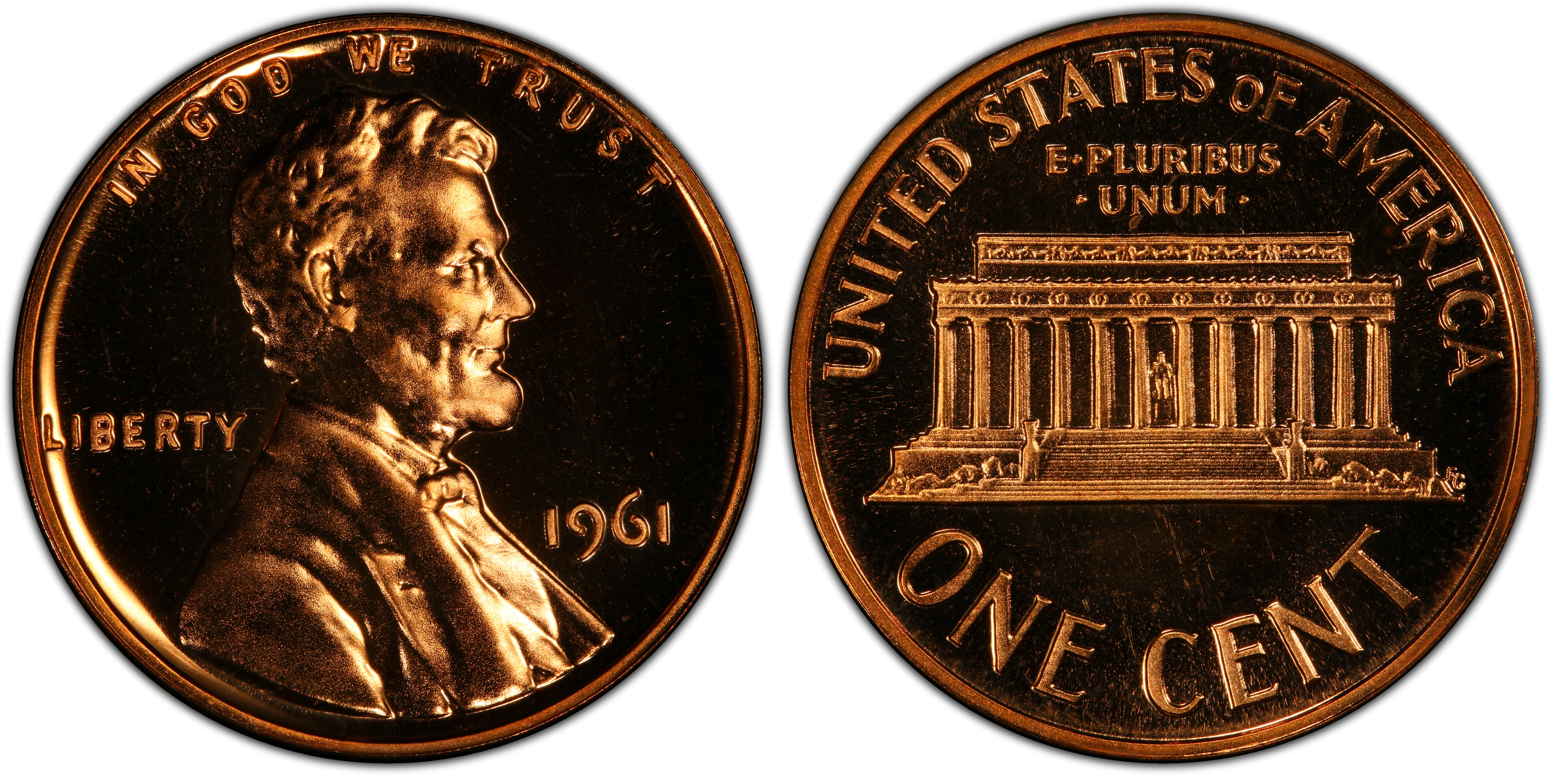 1961 1C, RD (Proof) Lincoln Cent (Modern) - PCGS CoinFacts