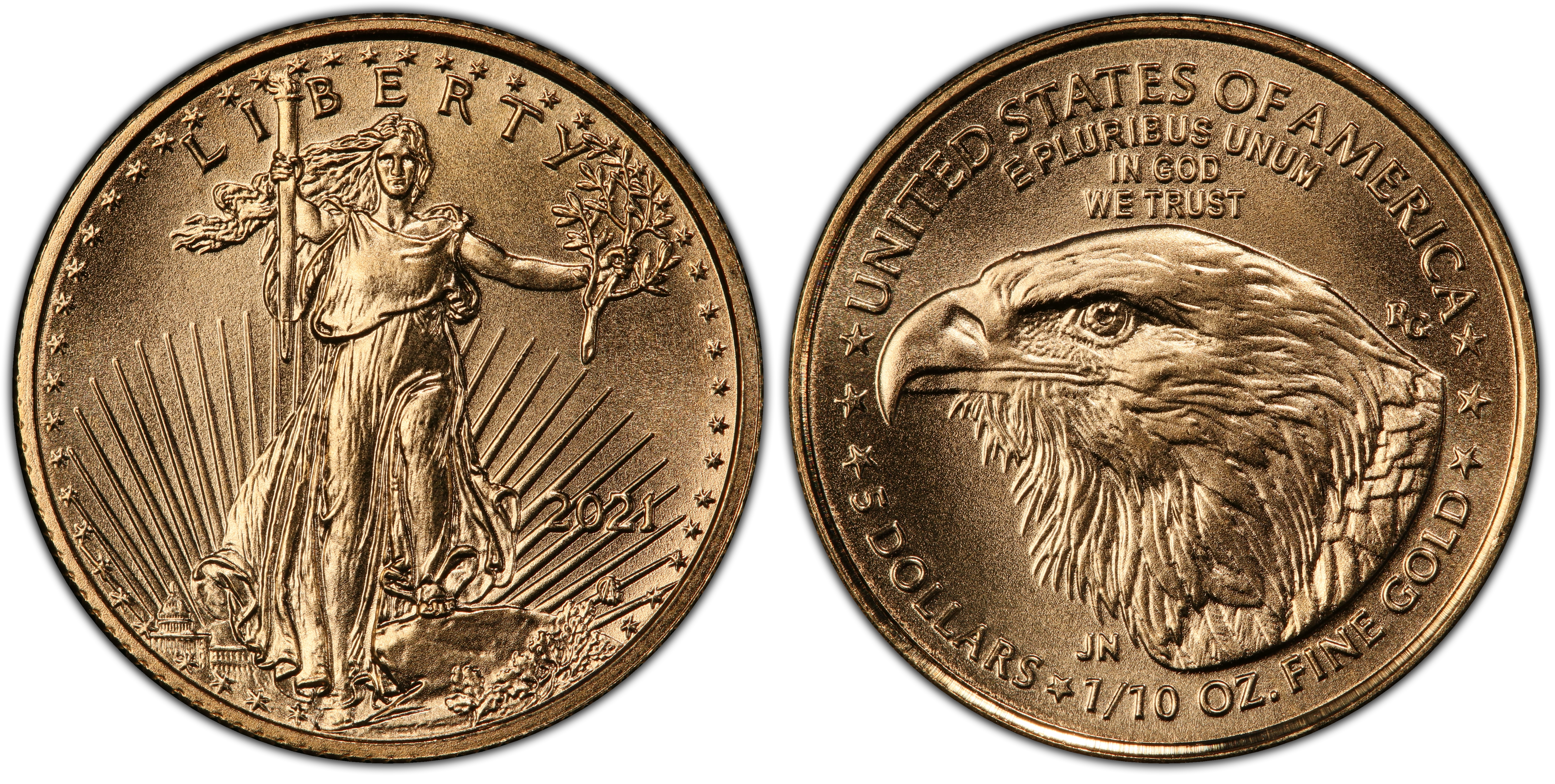 2021 $5 Gold Eagle - Type 2 (Regular Strike) Gold Eagles - PCGS