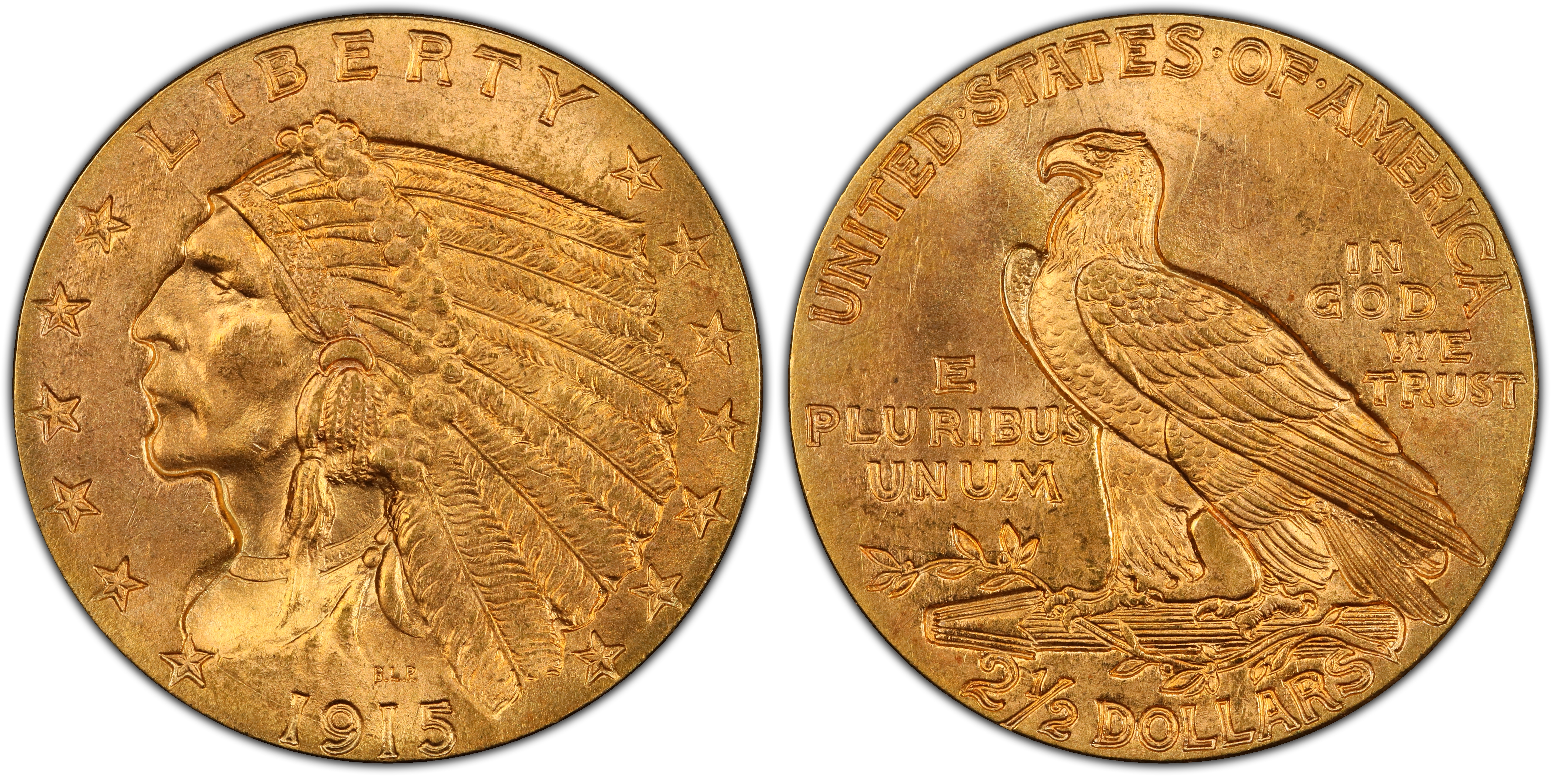 1915 $2.50 (Regular Strike) Indian $2.5 - PCGS CoinFacts