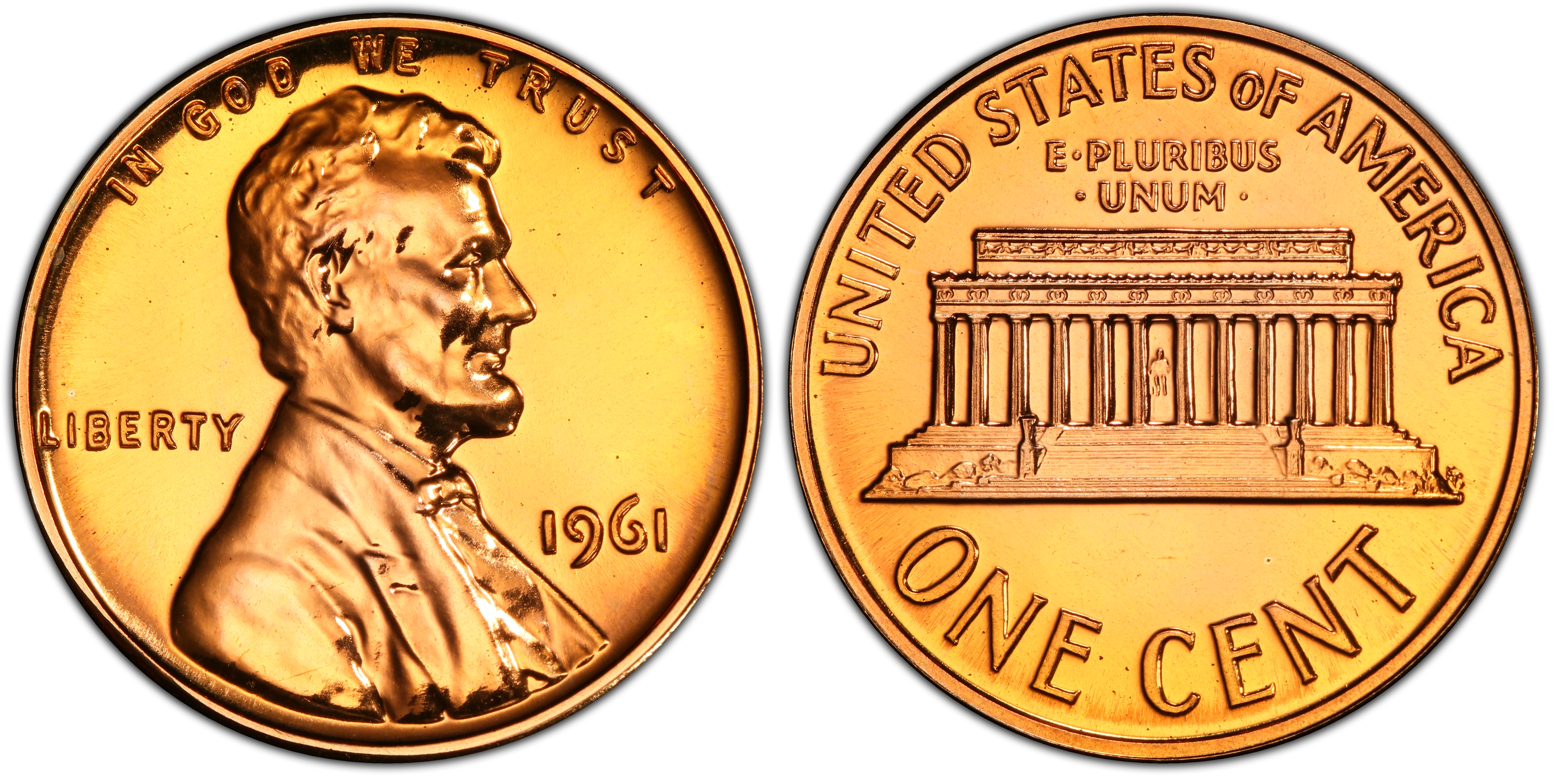 1961 1C, RD (Proof) Lincoln Cent (Modern) - PCGS CoinFacts