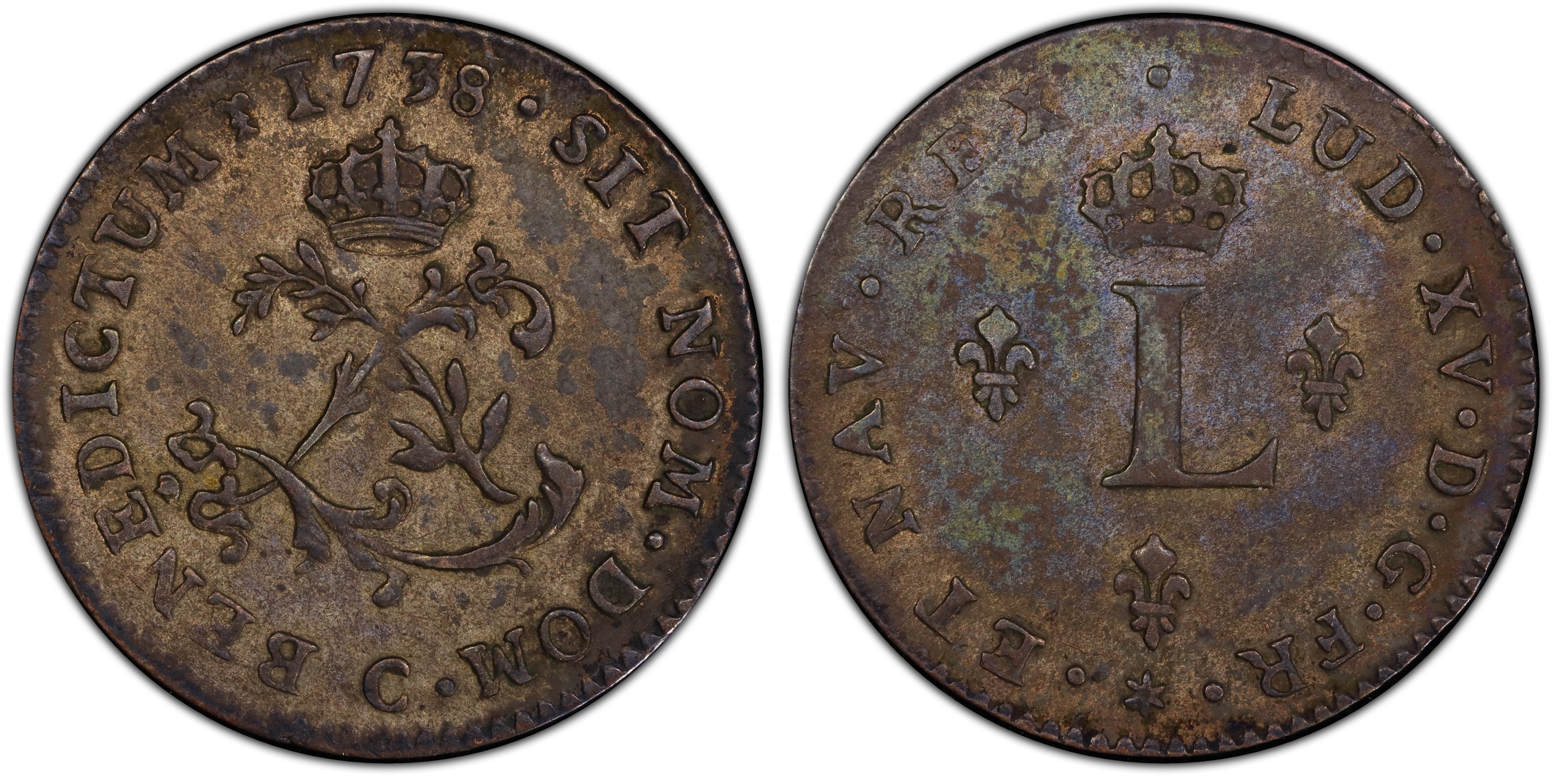 1738-C Sou M (Regular Strike) French Colonies - PCGS CoinFacts