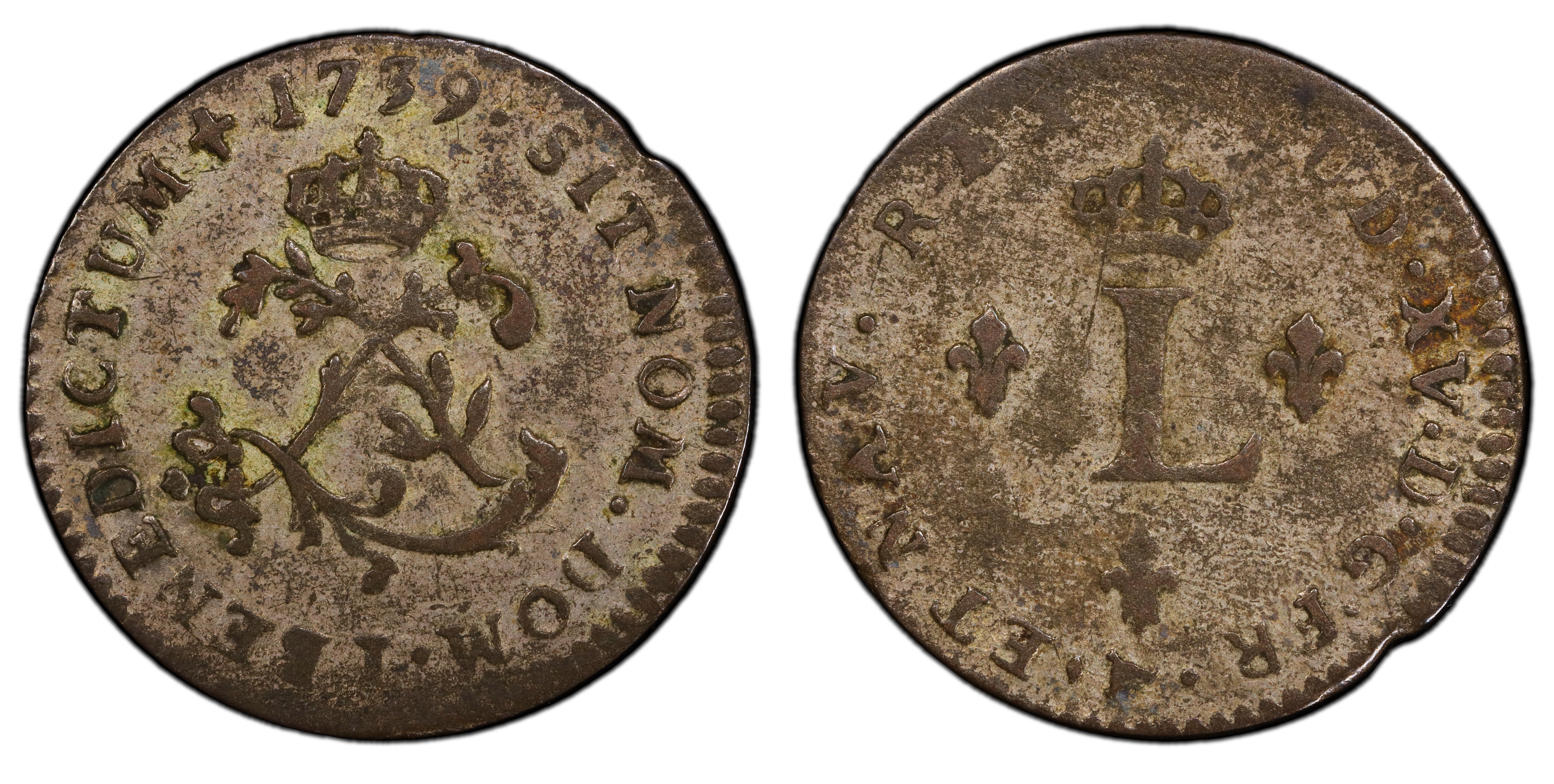 1739-I Sou M (Regular Strike) French Colonies - PCGS CoinFacts