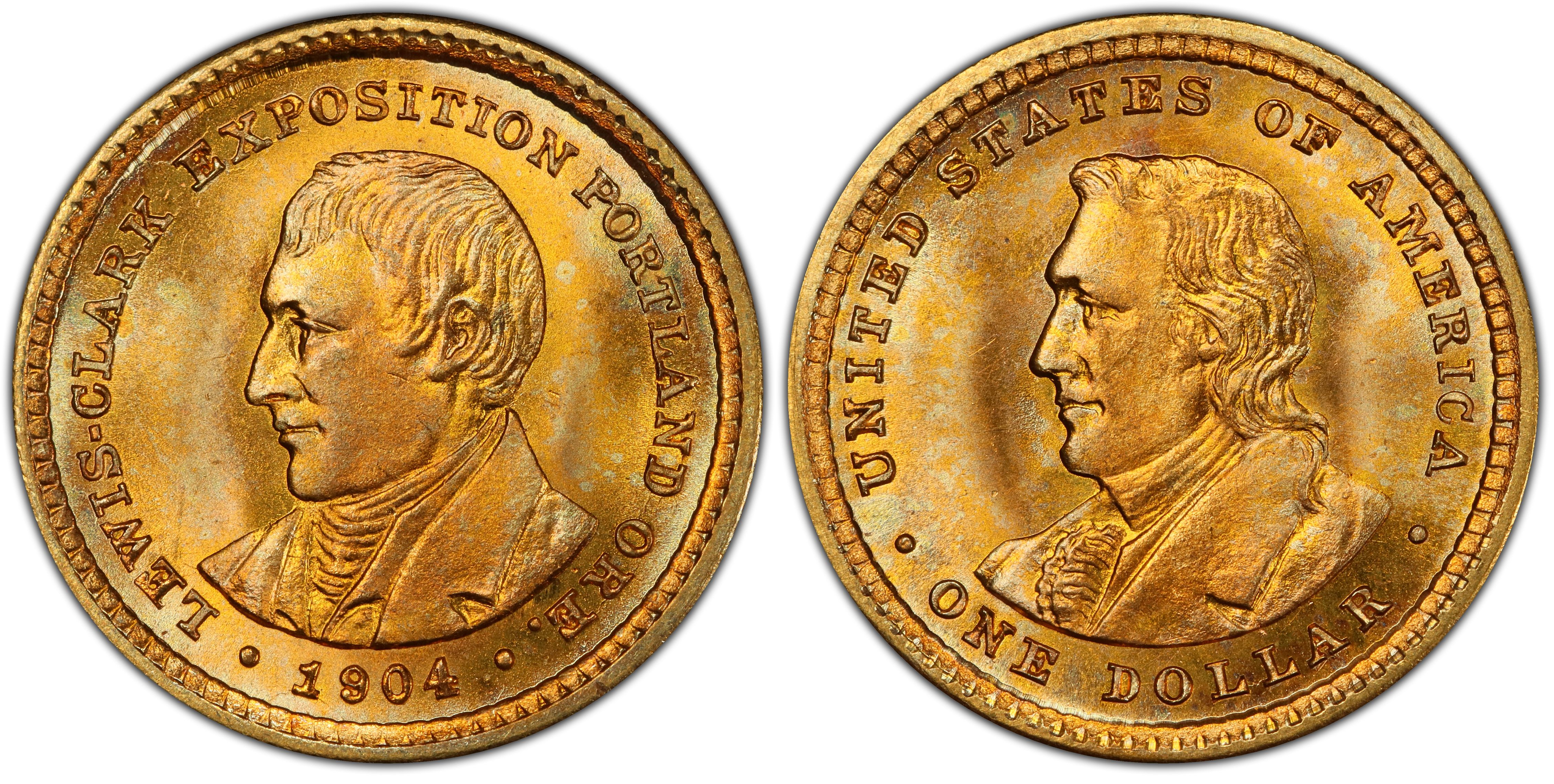 1904 G$1 Lewis and Clark (Regular Strike) Gold Commemorative