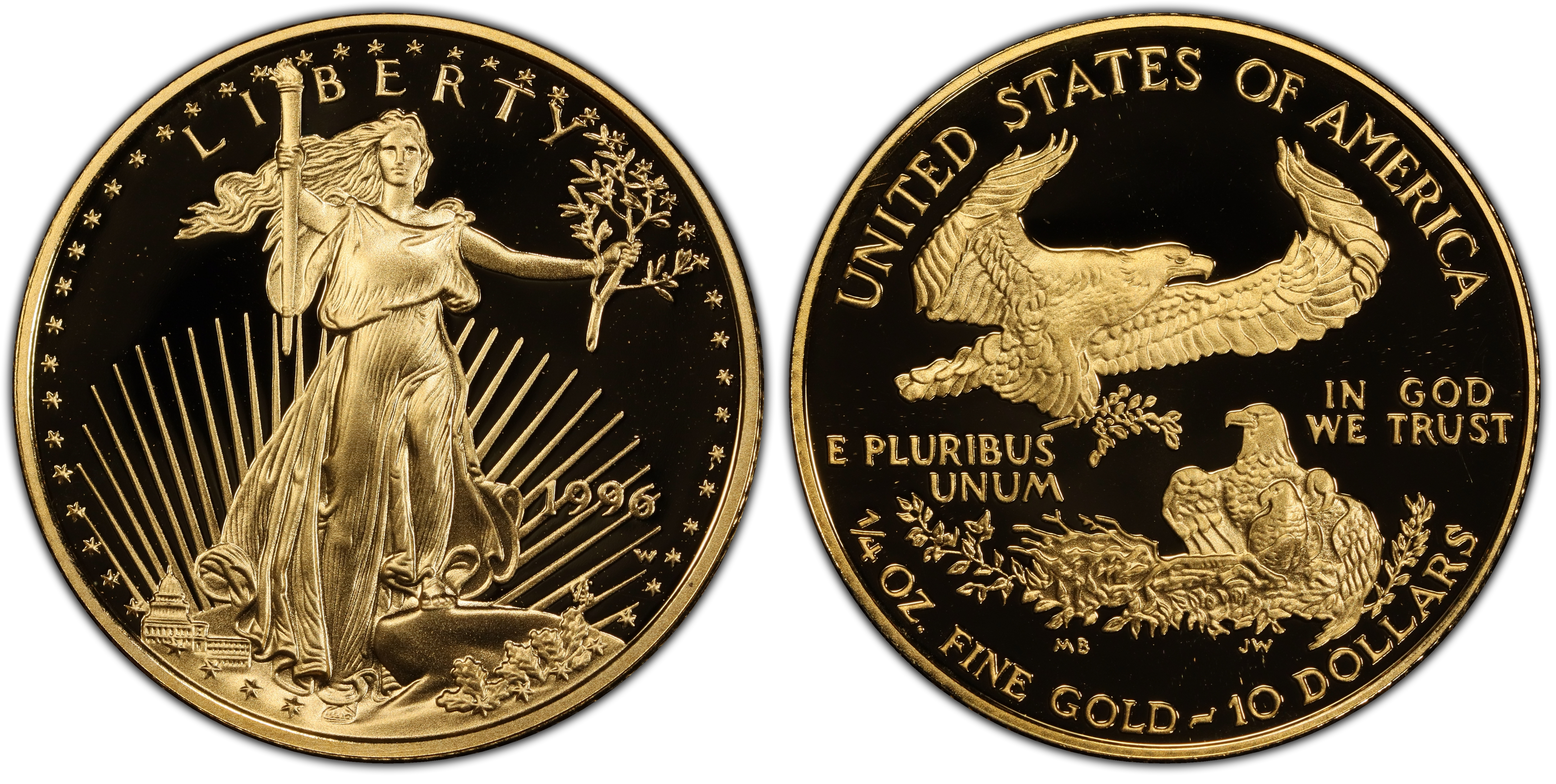 1996-W $10 Gold Eagle, DCAM (Proof) Gold Eagles - PCGS CoinFacts