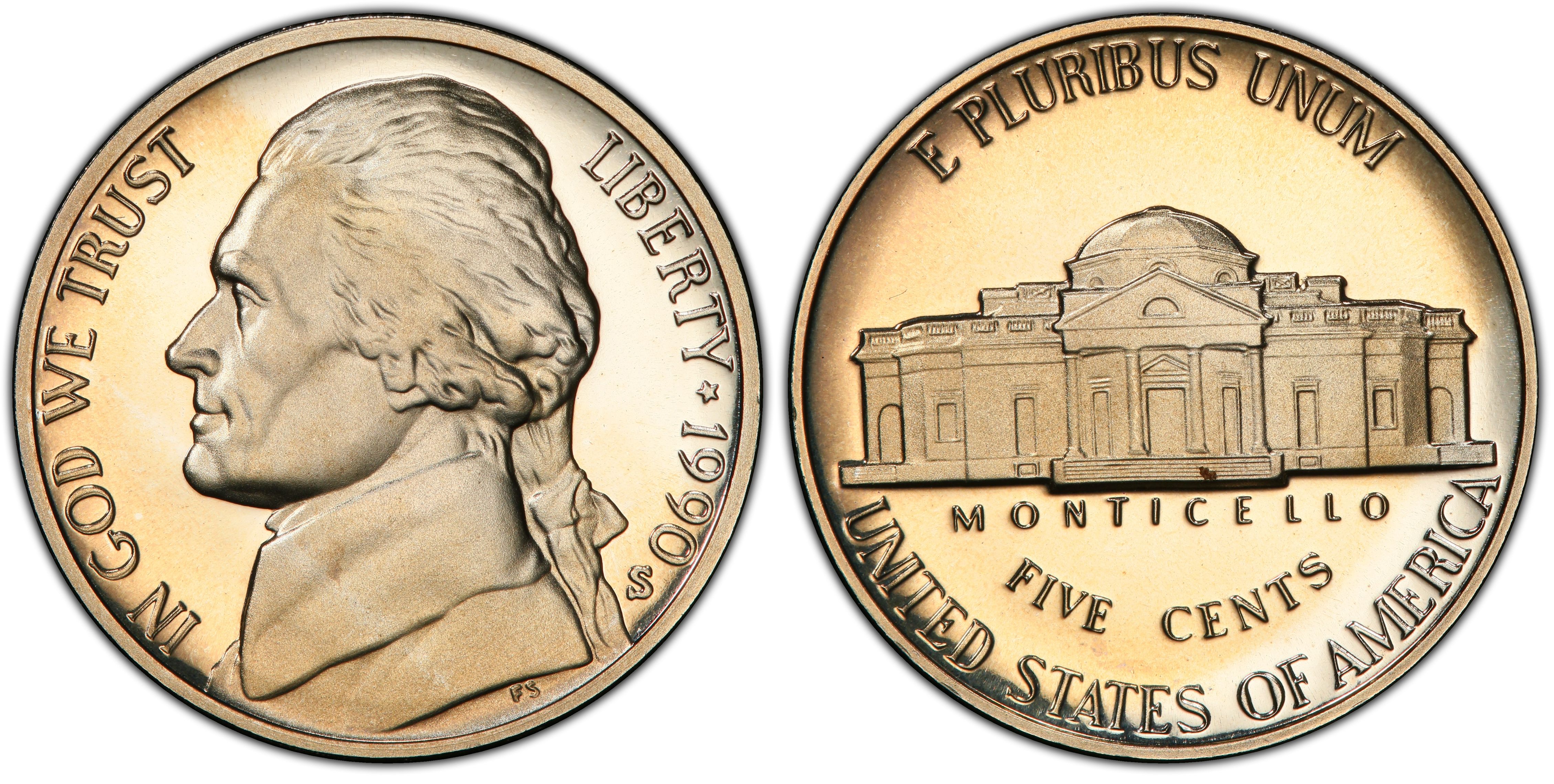 1990-S 5C DDO FS-101, DCAM (Proof) Jefferson Nickel - PCGS CoinFacts