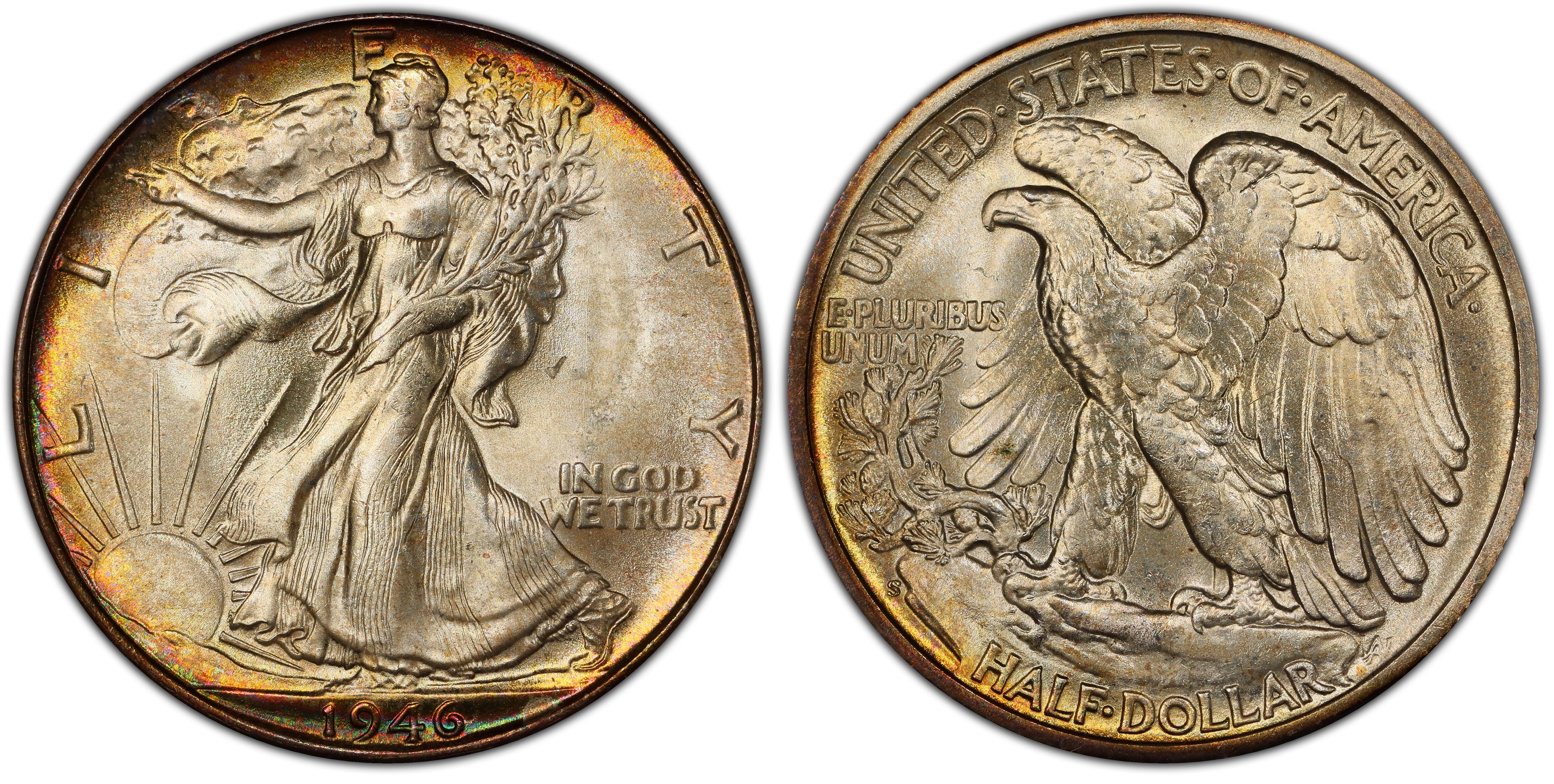 1946-S 50C (Regular Strike) Walking Liberty Half Dollar - PCGS