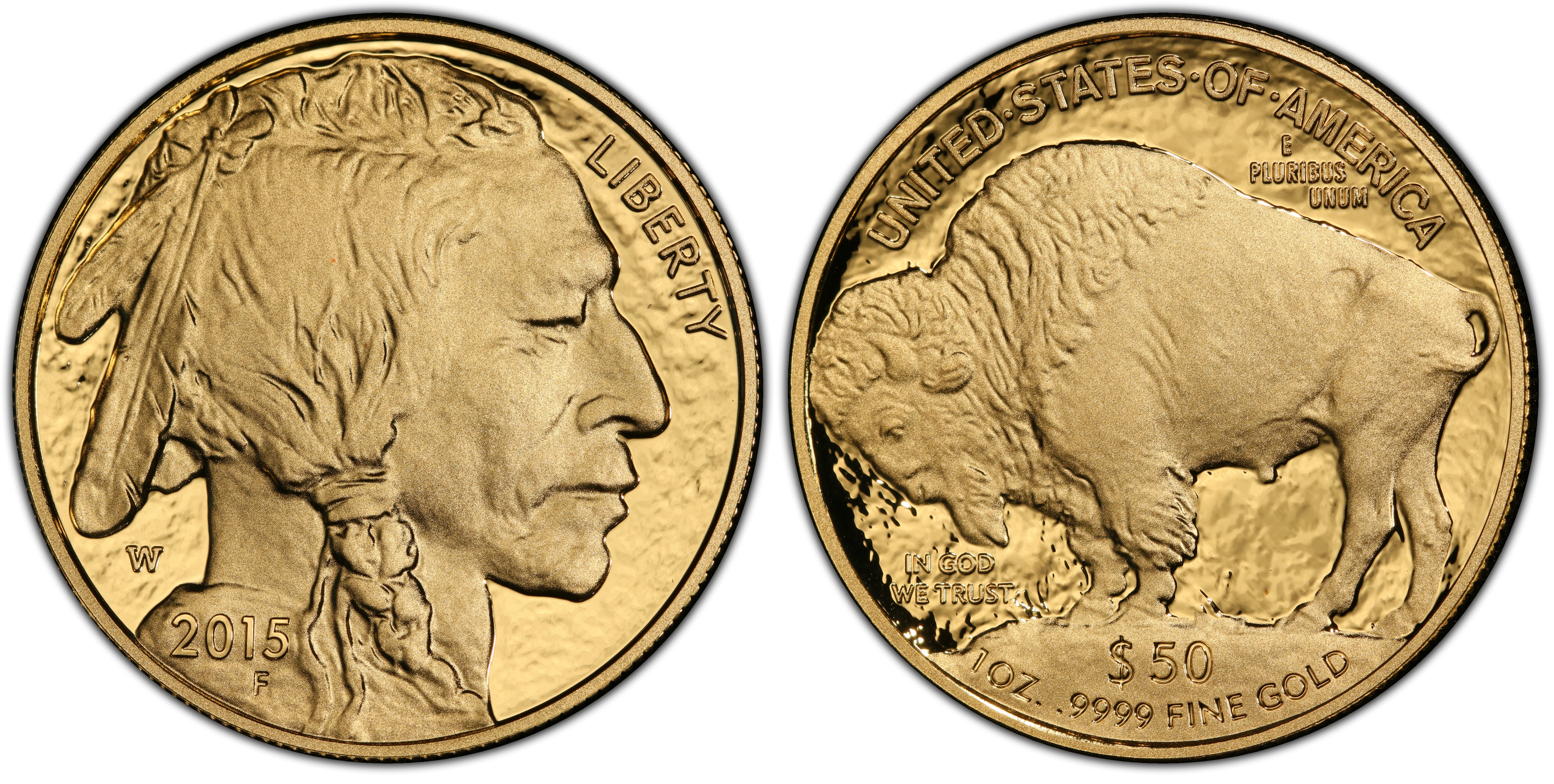 2015-W $50 American Buffalo .9999 Fine Gold, DCAM (Proof) Gold