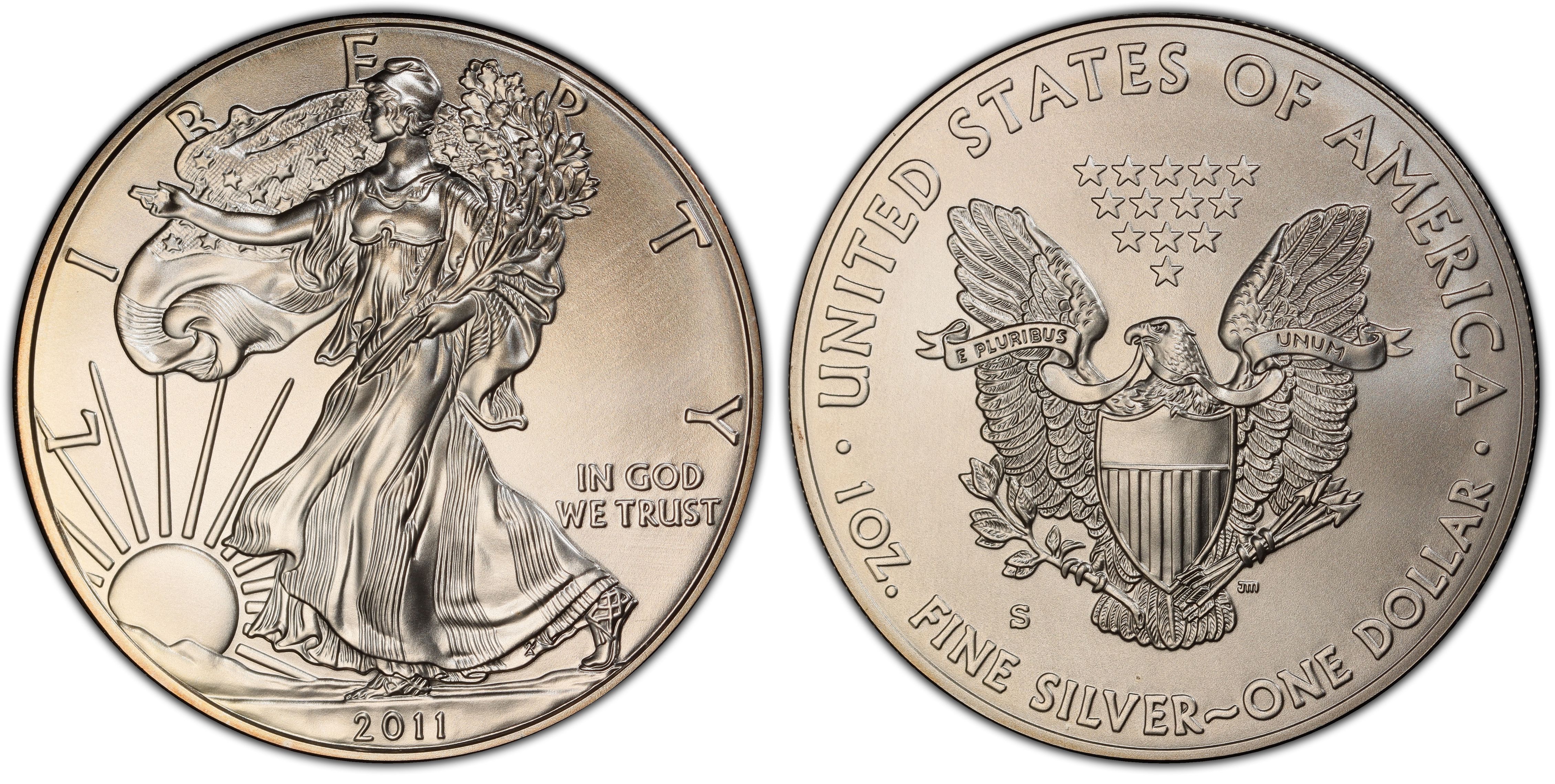 2011-S $1 Silver Eagle 25th Anniversary Set First Strike (Regular