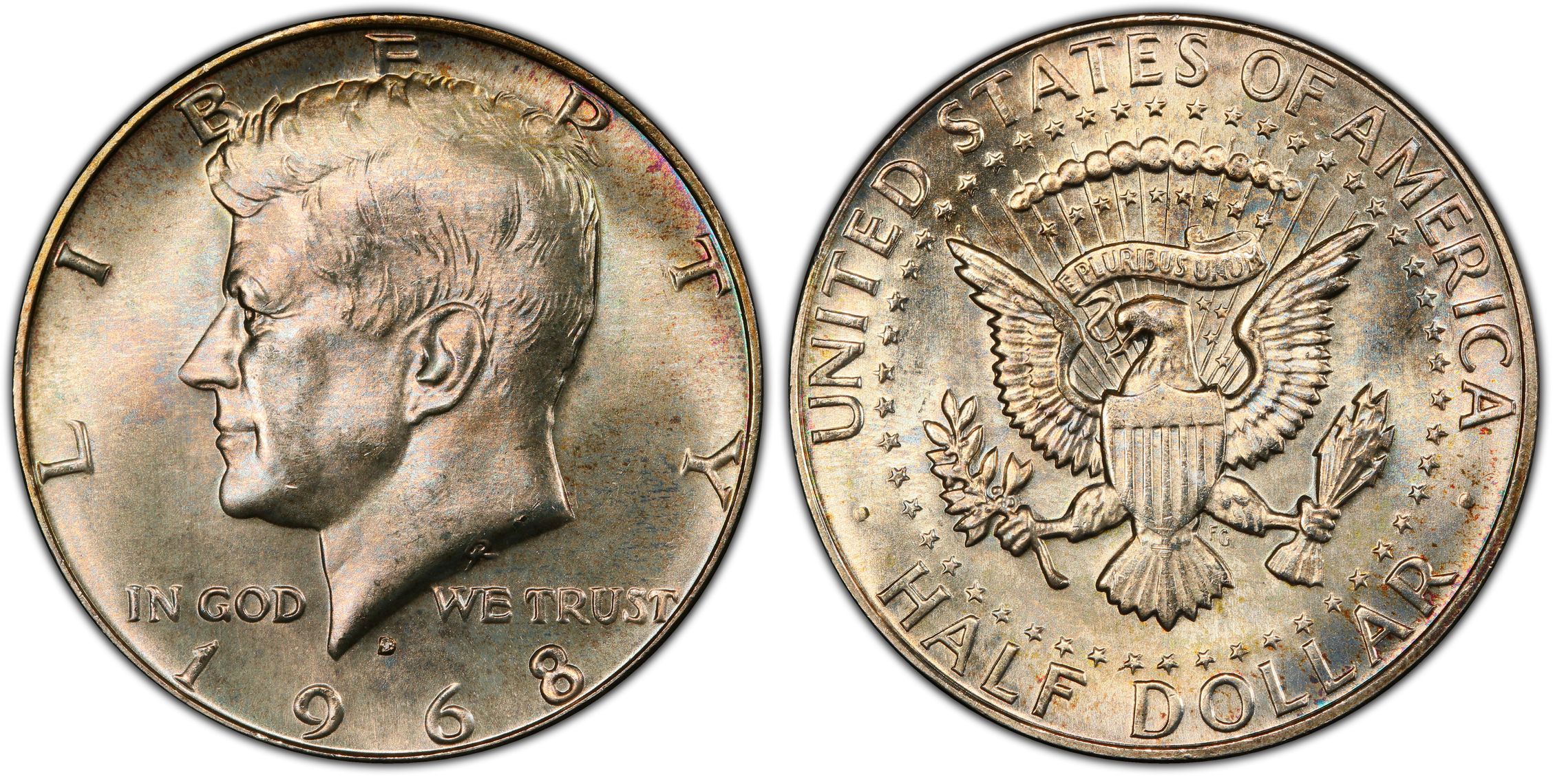 1968-D 50C (Regular Strike) Kennedy Half Dollar - PCGS CoinFacts