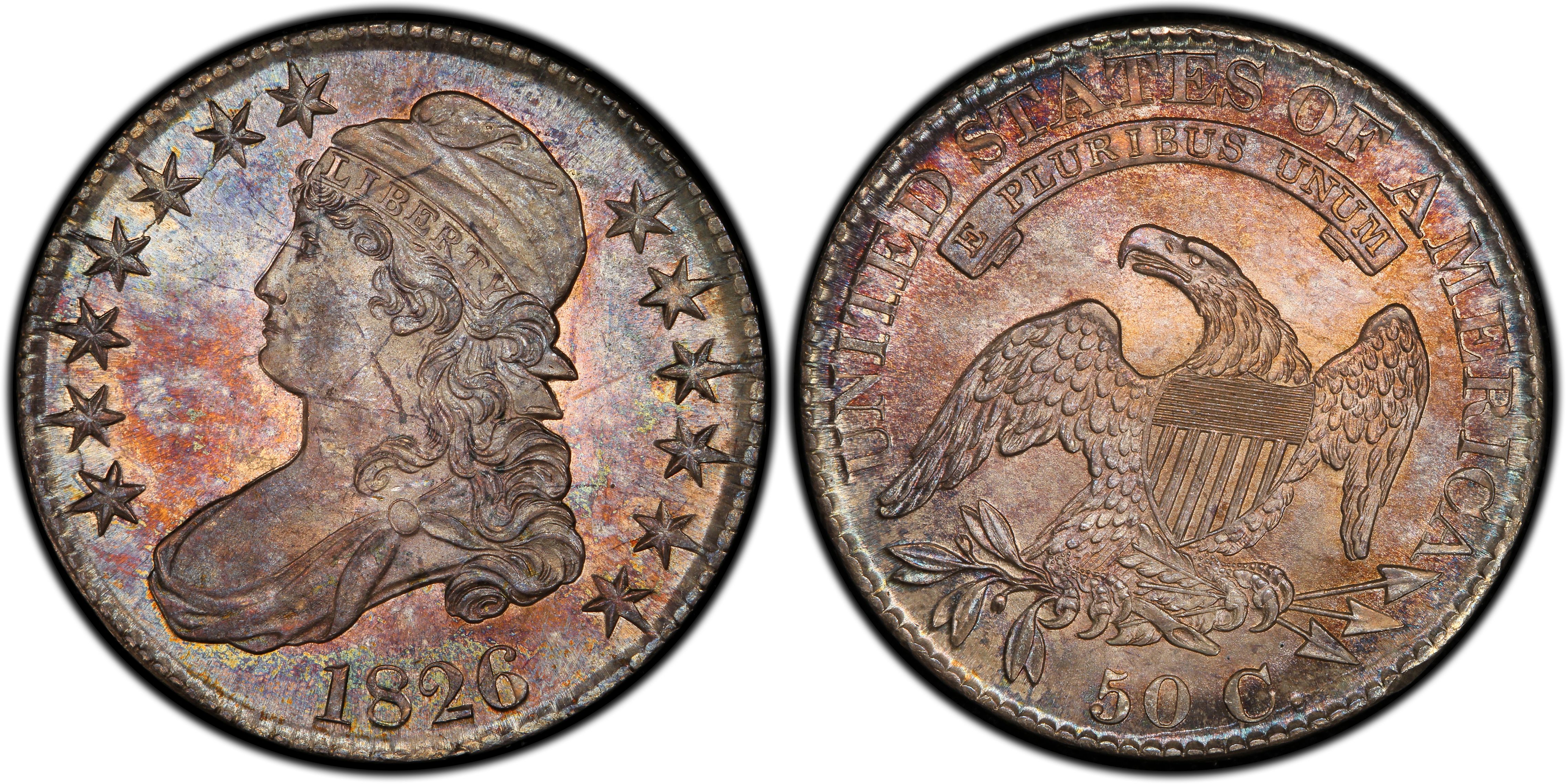 1826 50C (Regular Strike) Capped Bust Half Dollar - PCGS CoinFacts