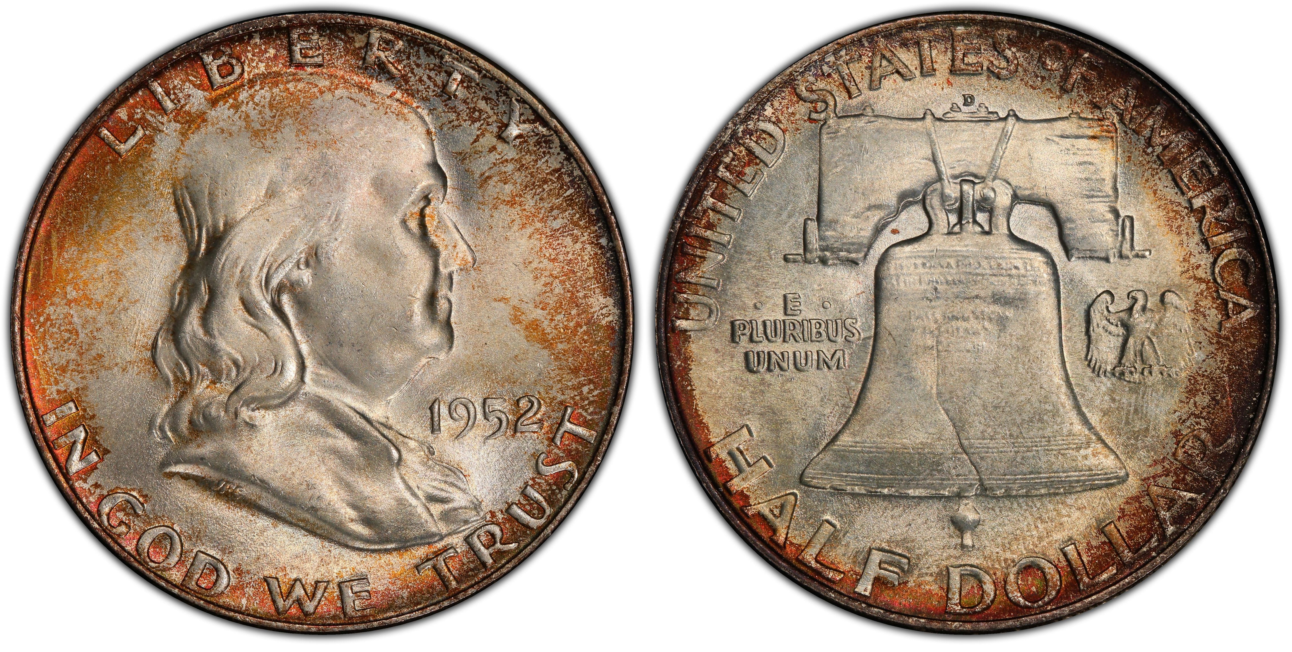 1952-D 50C, FBL (Regular Strike) Franklin Half Dollar - PCGS CoinFacts