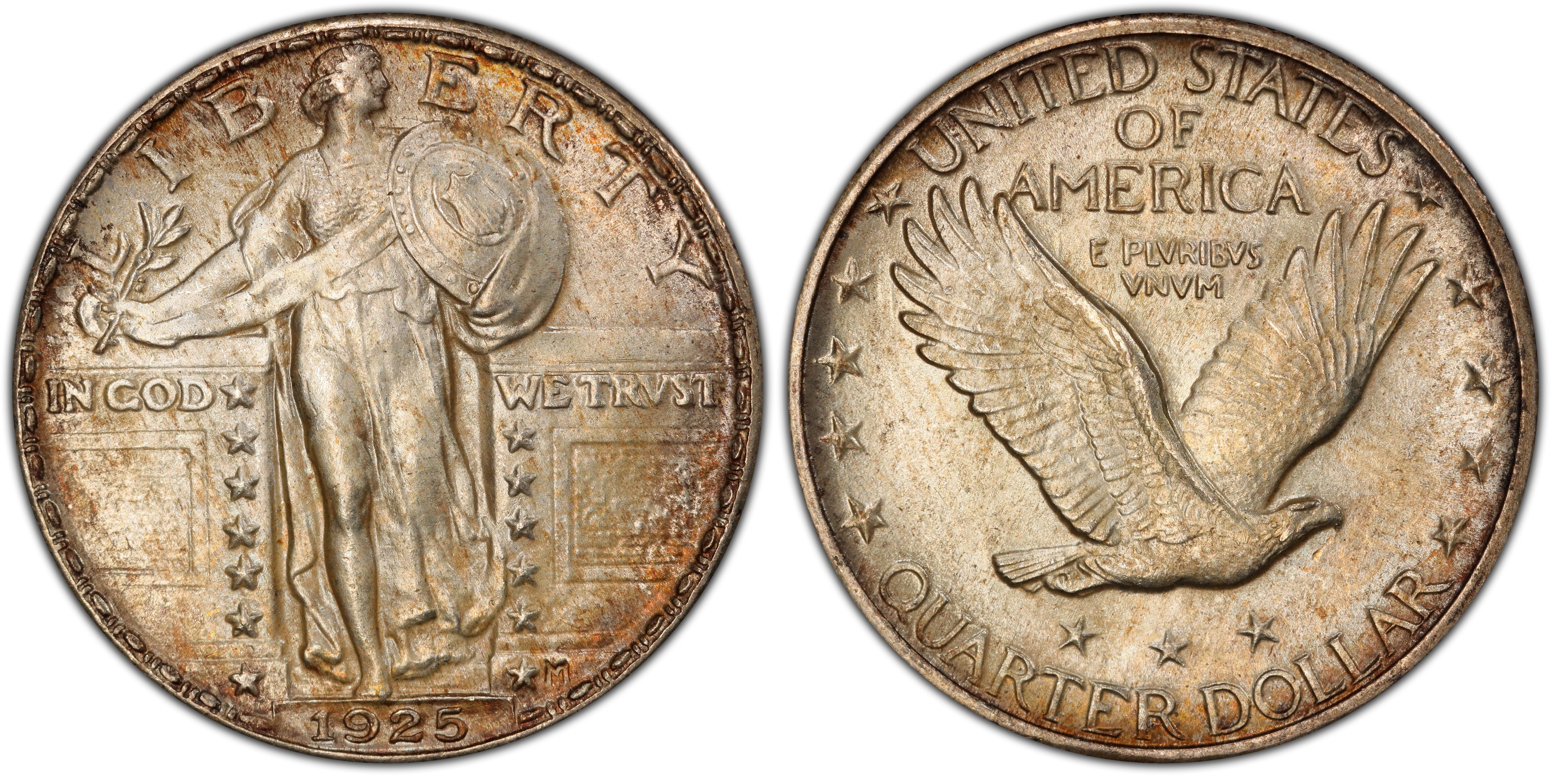 1925 25C (Regular Strike) Standing Liberty Quarter - PCGS CoinFacts