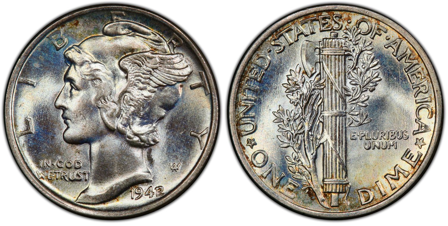 1942/1 10C (Regular Strike) Mercury Dime - PCGS CoinFacts