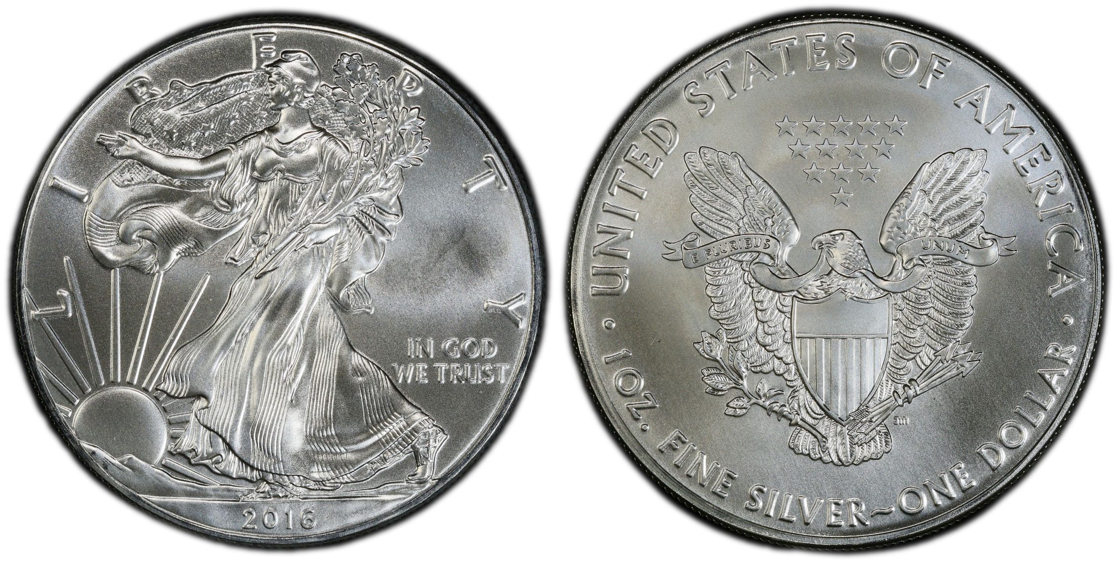 2016-(S) $1 Silver 30th Anniversary Struck at San Francisco (Regular  Strike) Silver Eagles - PCGS CoinFacts