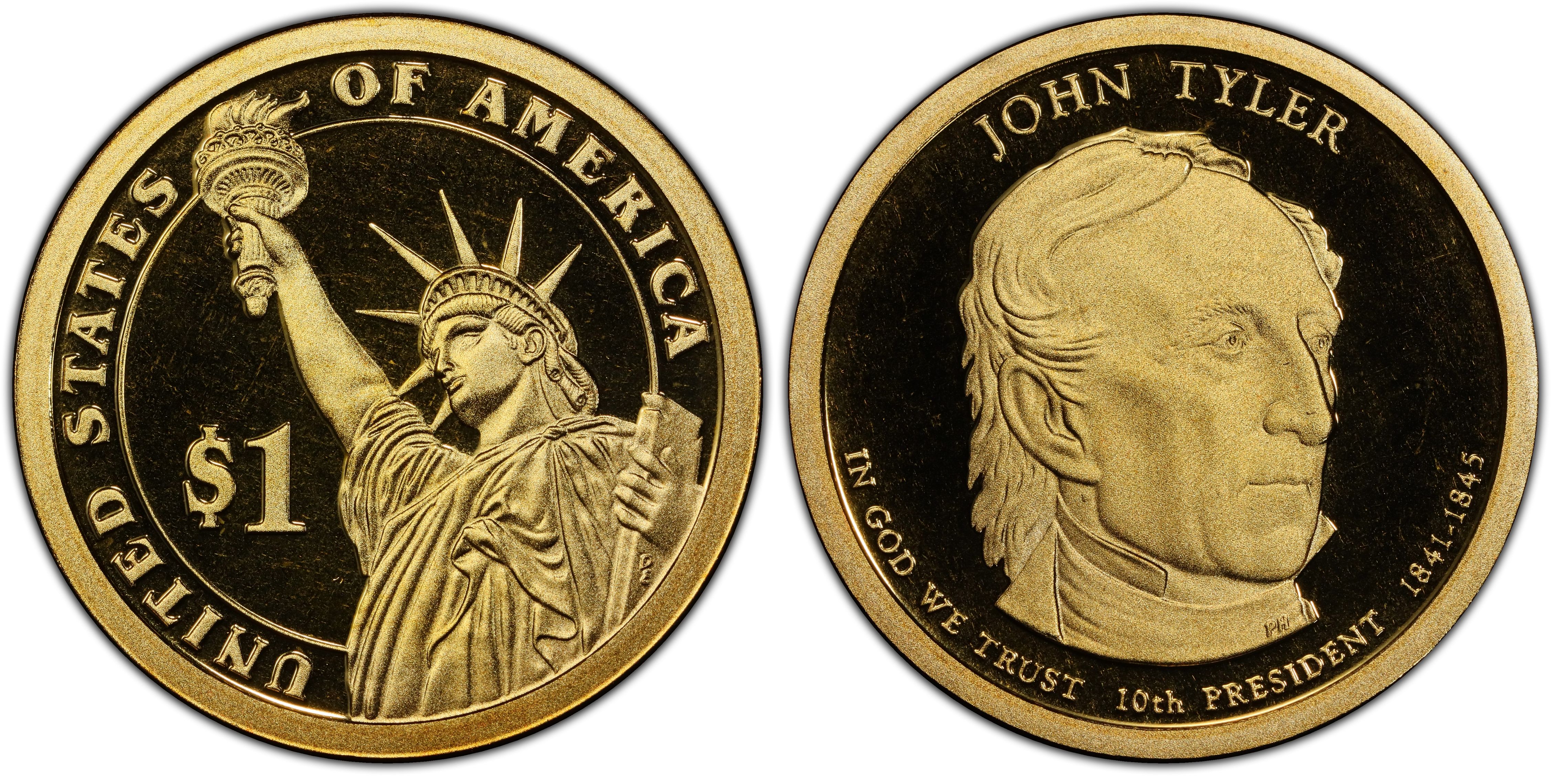 John Tyler Dollar Coin  Presidential Dollar Coins