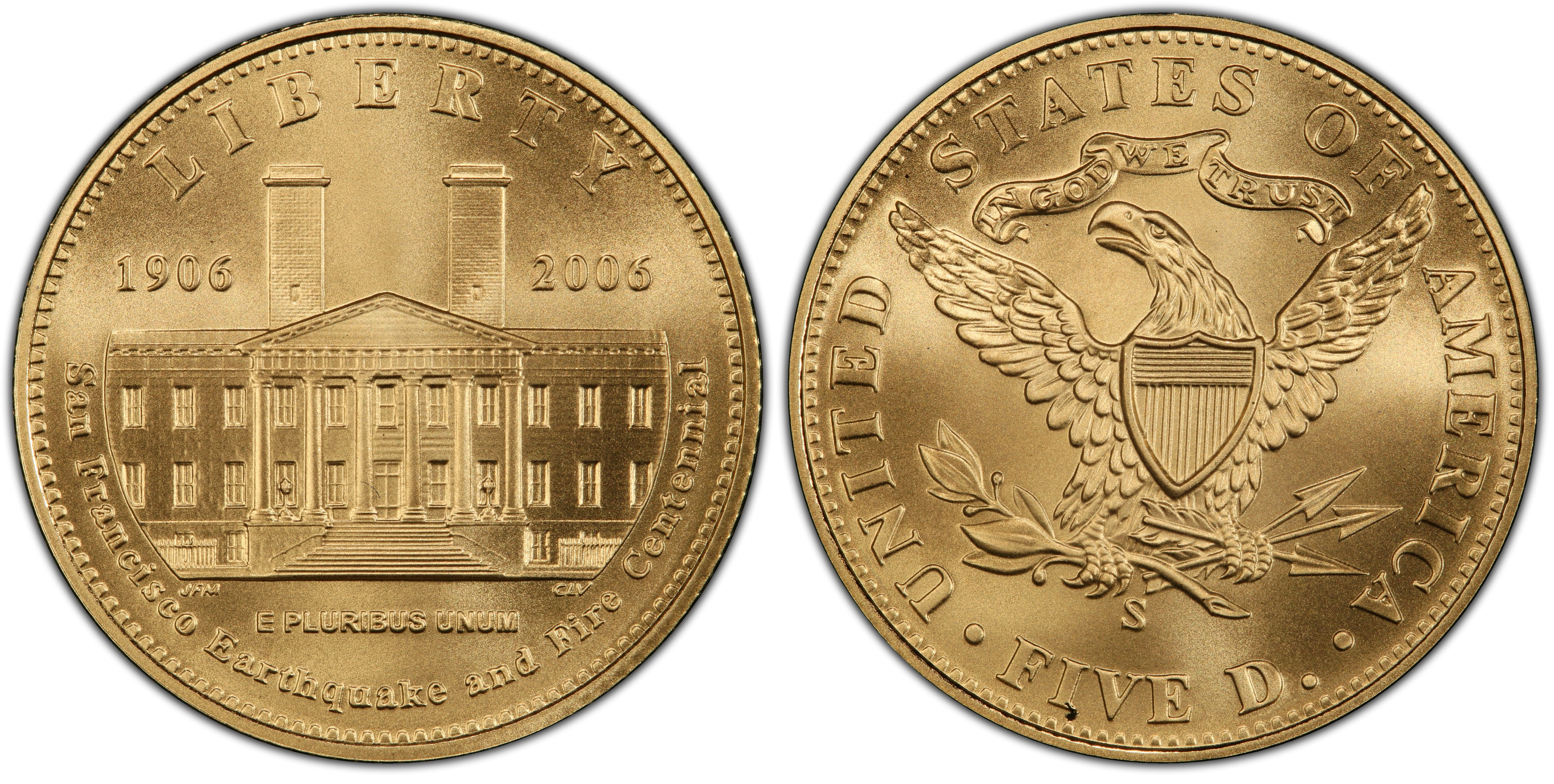 2006-S $5 San Francisco Old Mint (Regular Strike) Modern Gold