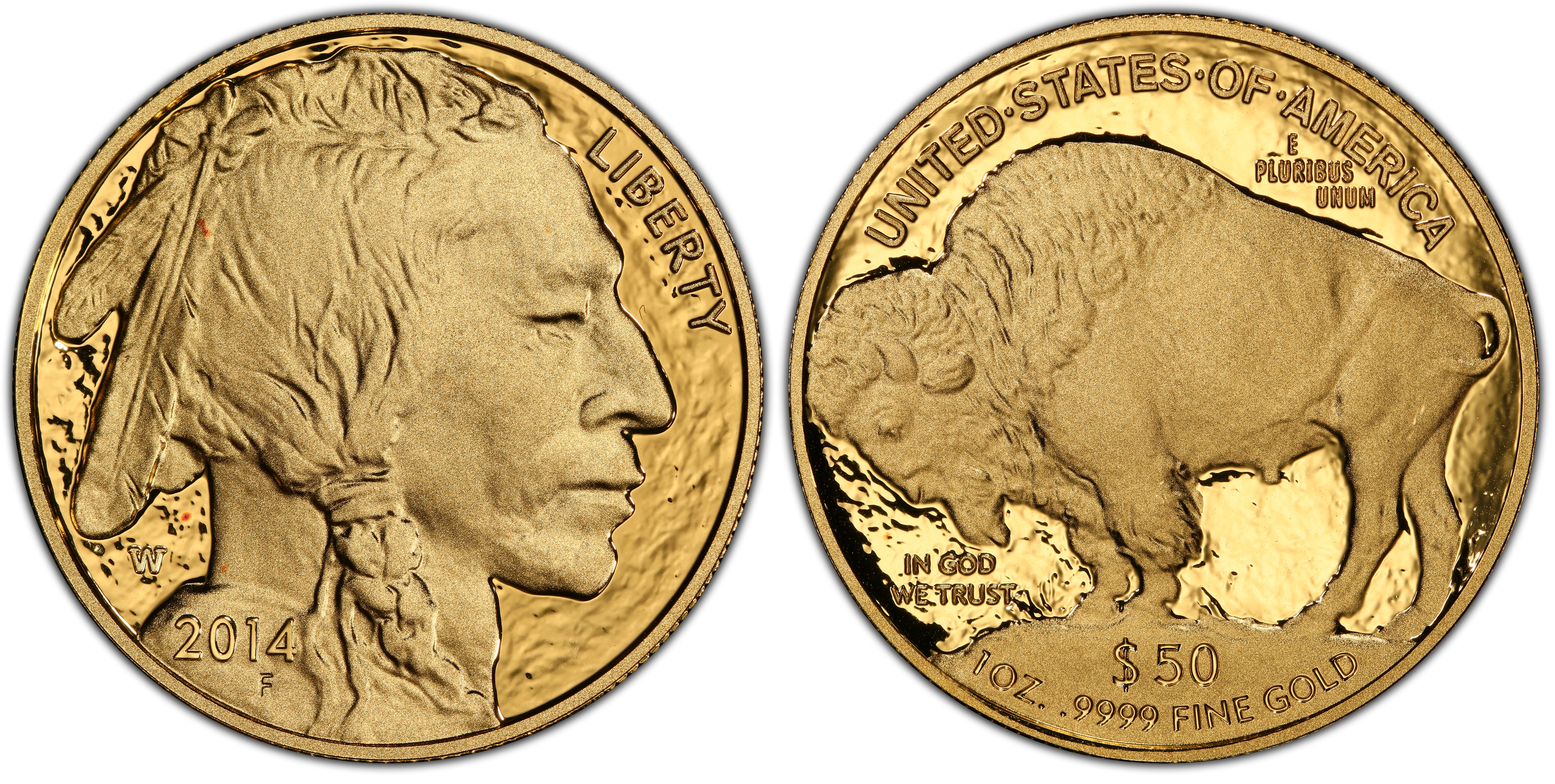 2014-W $50 American Buffalo .9999 Fine Gold, DCAM (Proof) Gold