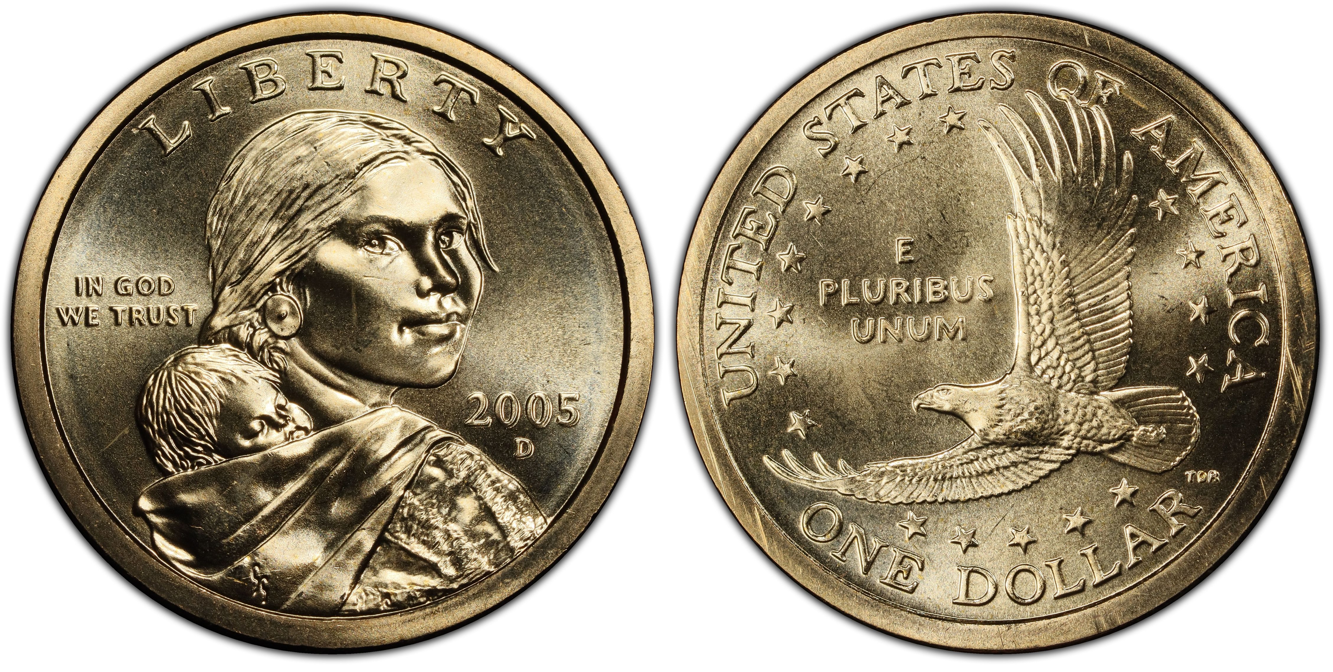 2005-D SAC$1 (Regular Strike) Sacagawea Dollar - PCGS CoinFacts
