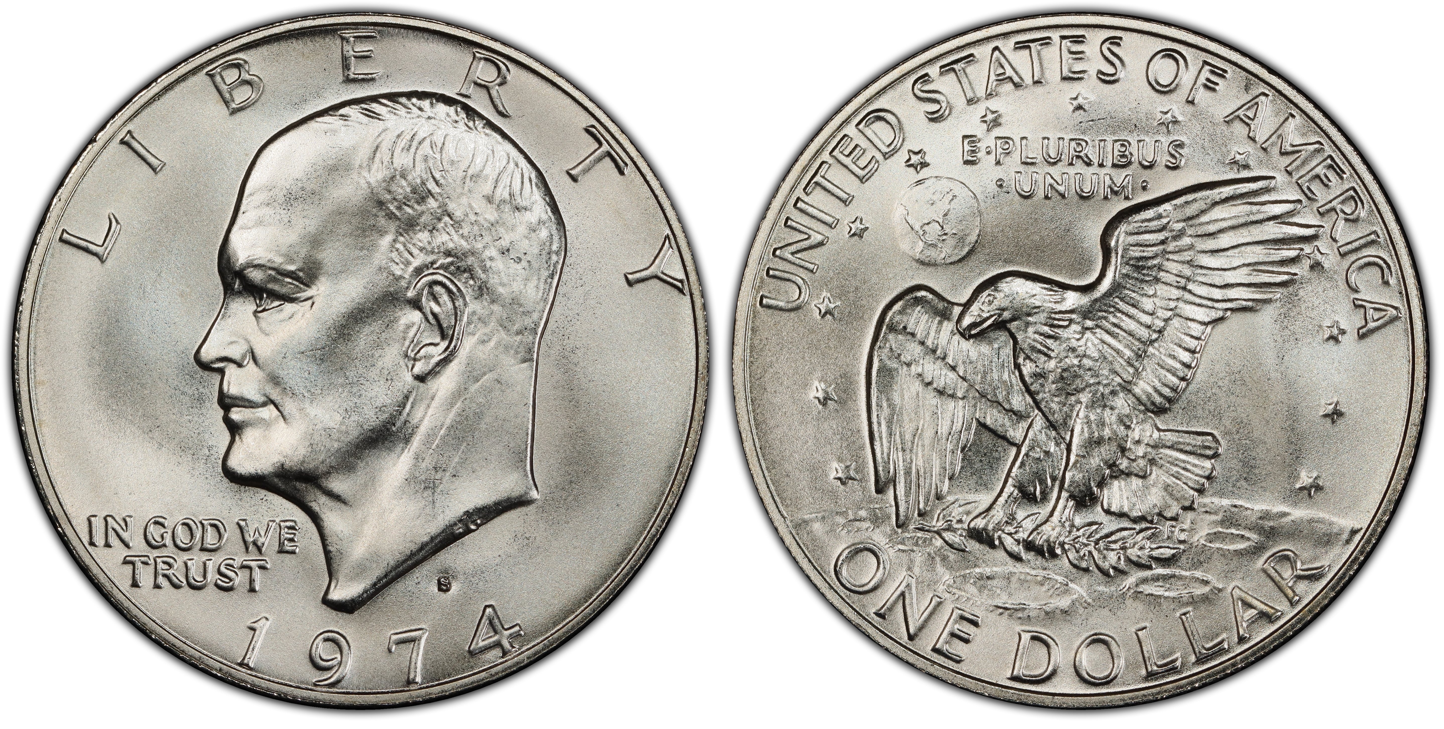 1974-S $1 Silver (Regular Strike) Ike Dollar - PCGS CoinFacts