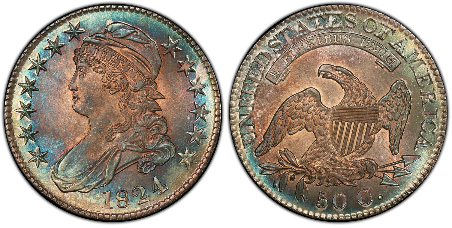 1824 50C (Regular Strike) Capped Bust Half Dollar - PCGS CoinFacts