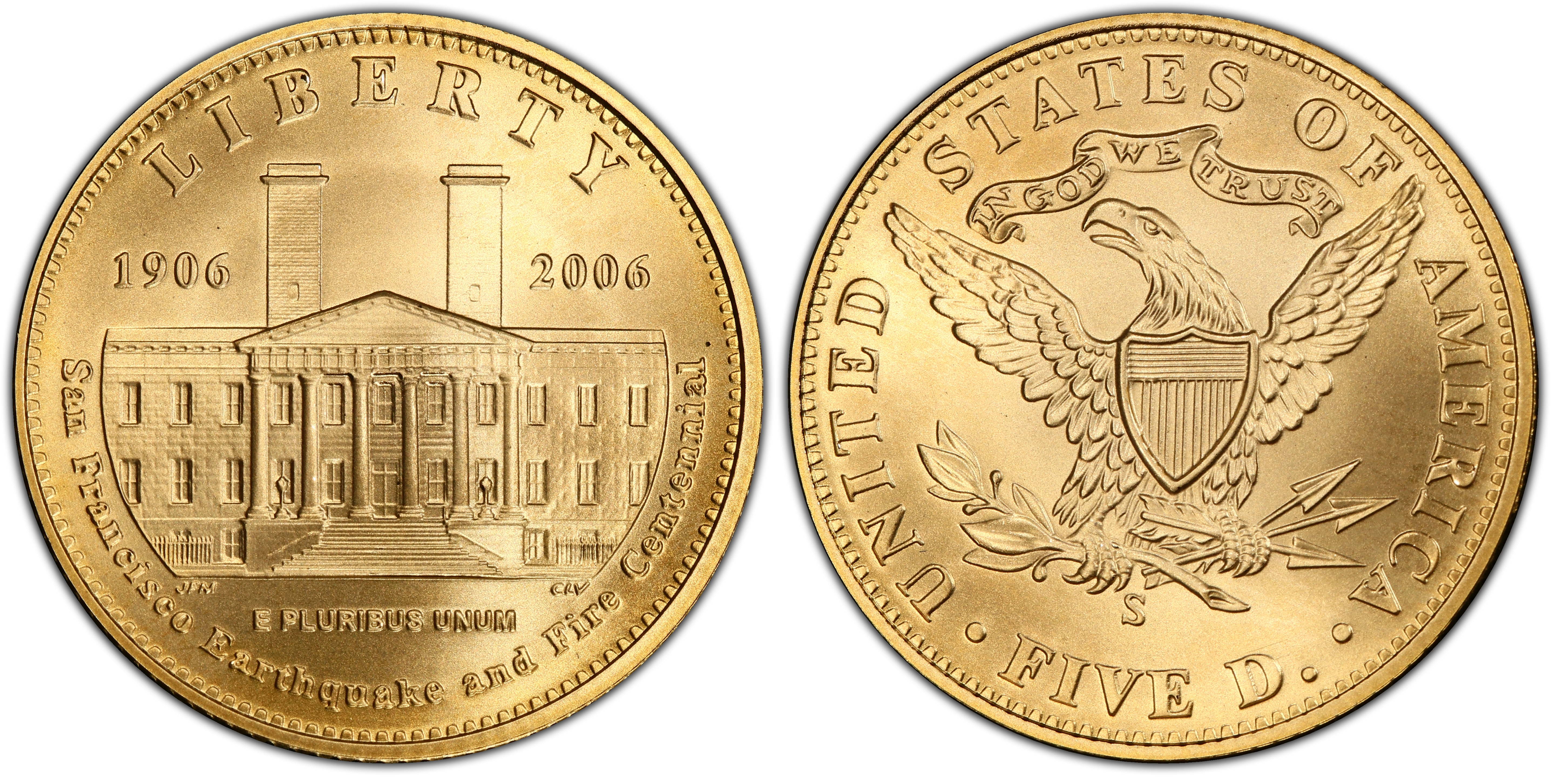 2006-S $5 San Francisco Old Mint (Regular Strike) Modern Gold