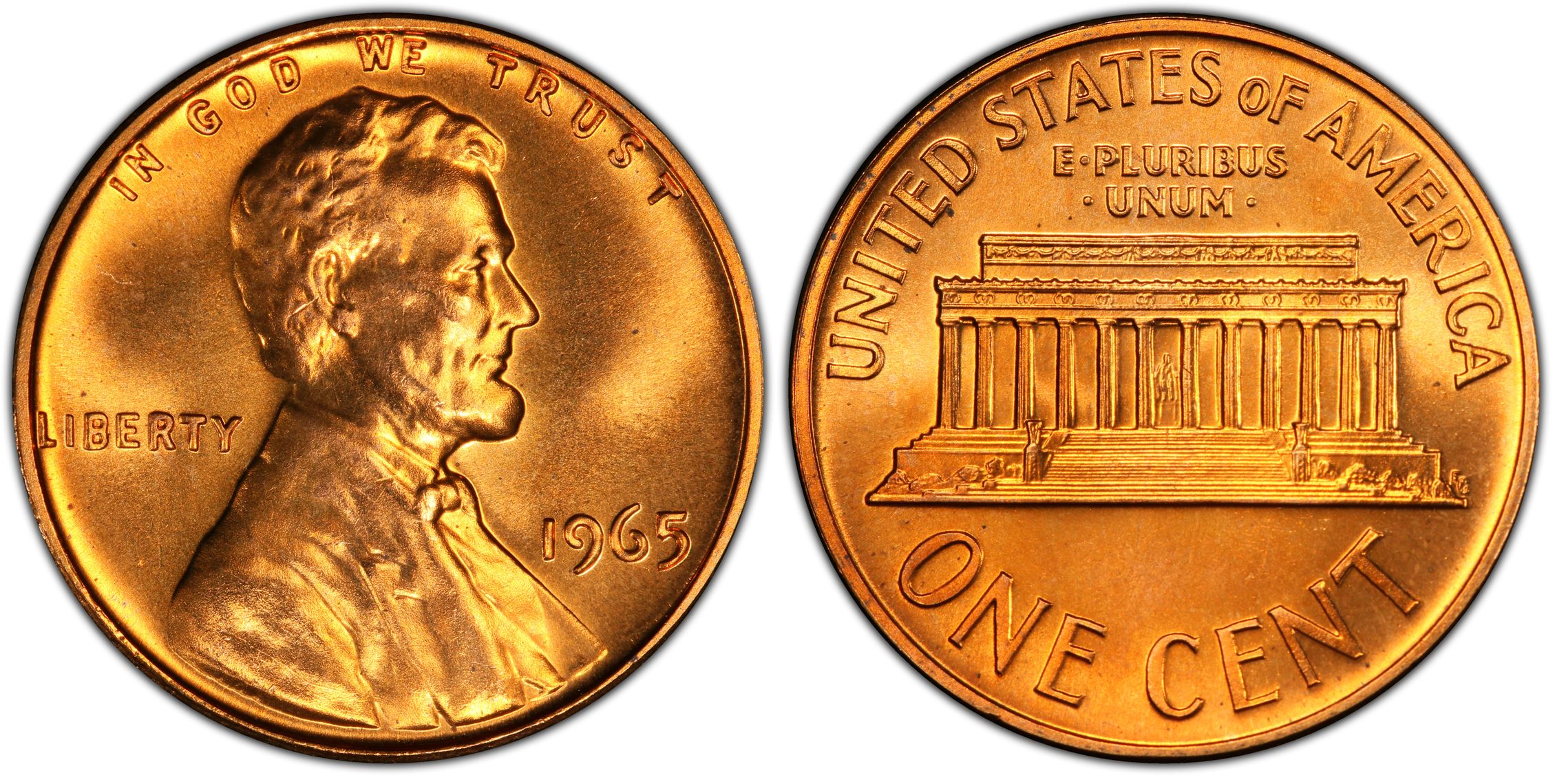 1965 1C SMS, RD (Special Strike) Lincoln Cent (Modern) - PCGS CoinFacts