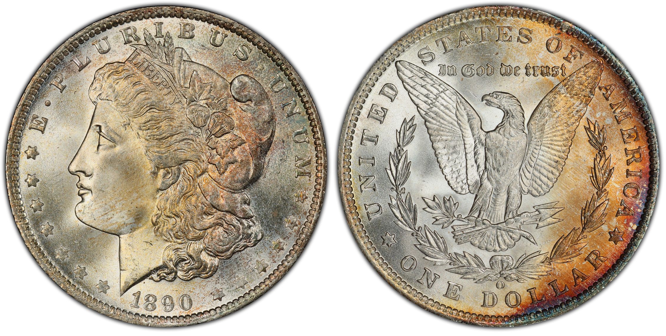 1890 O 1 Regular Strike Morgan Dollar PCGS CoinFacts