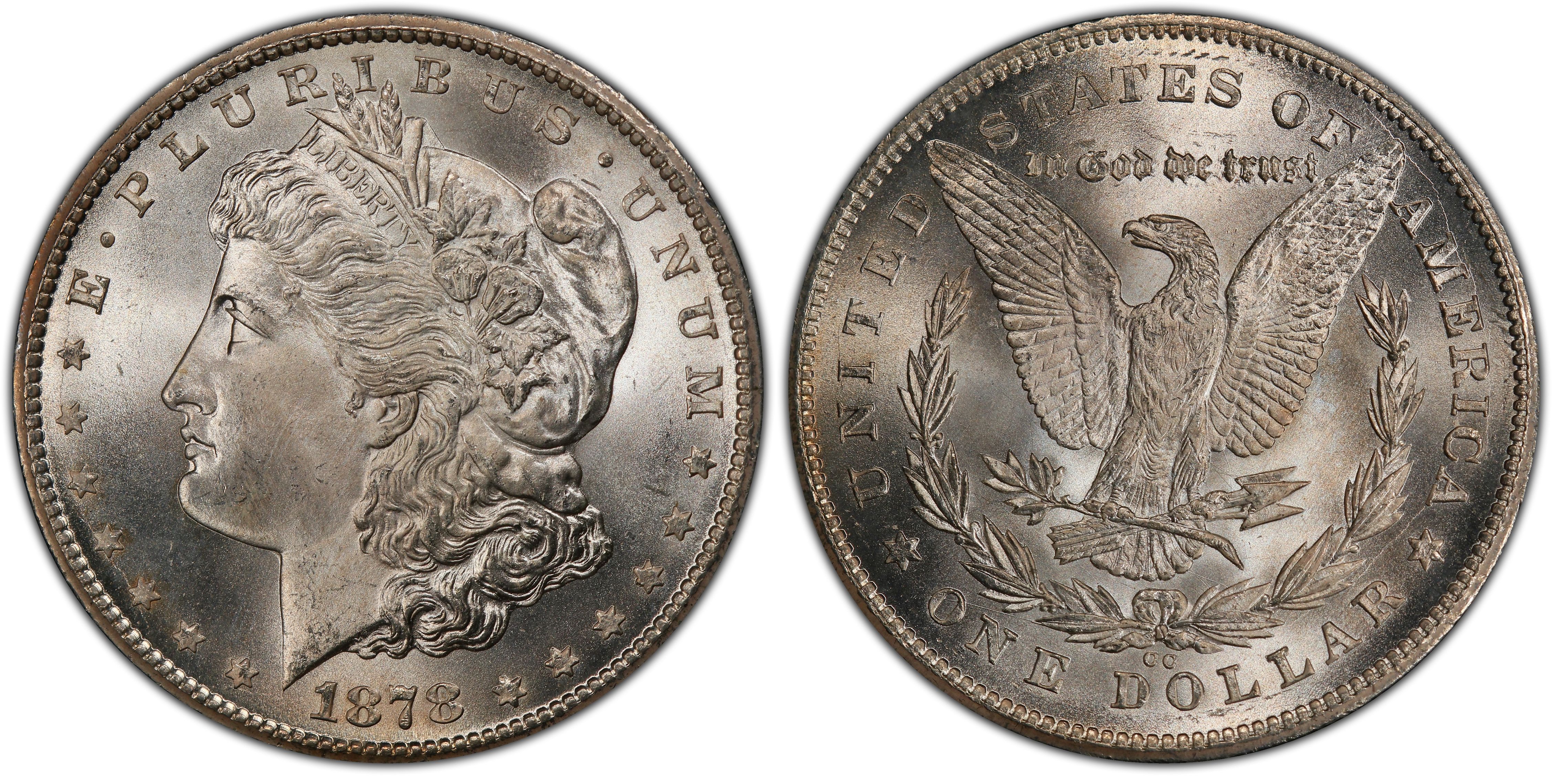 1878-CC $1 (Regular Strike) Morgan Dollar - PCGS CoinFacts